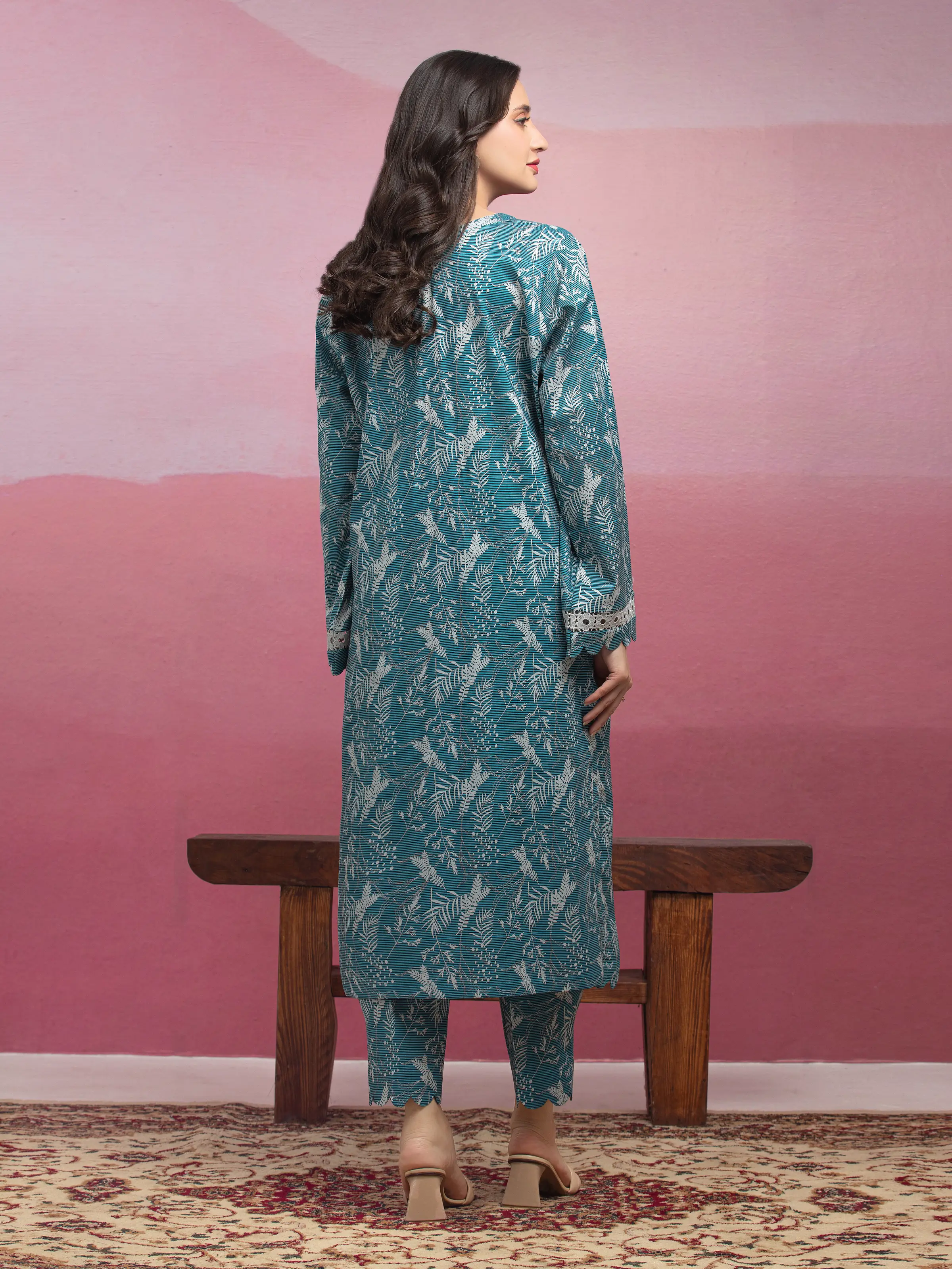 Printed Lawn Shirt Trouser - EWU5A1-35411ST - Image 2