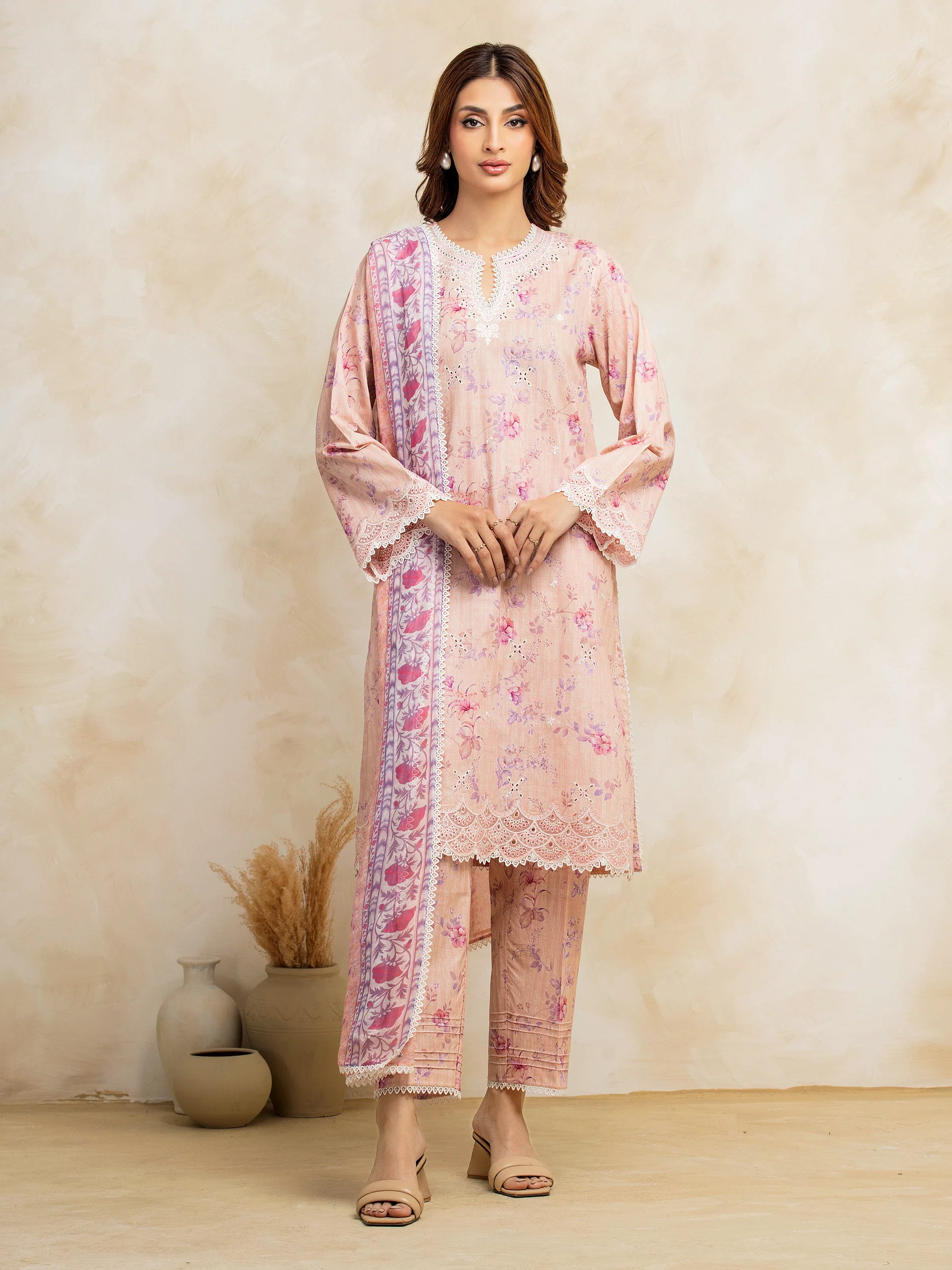 Embroidered Lawn Shirt Trouser - EWU5V1-31085ST