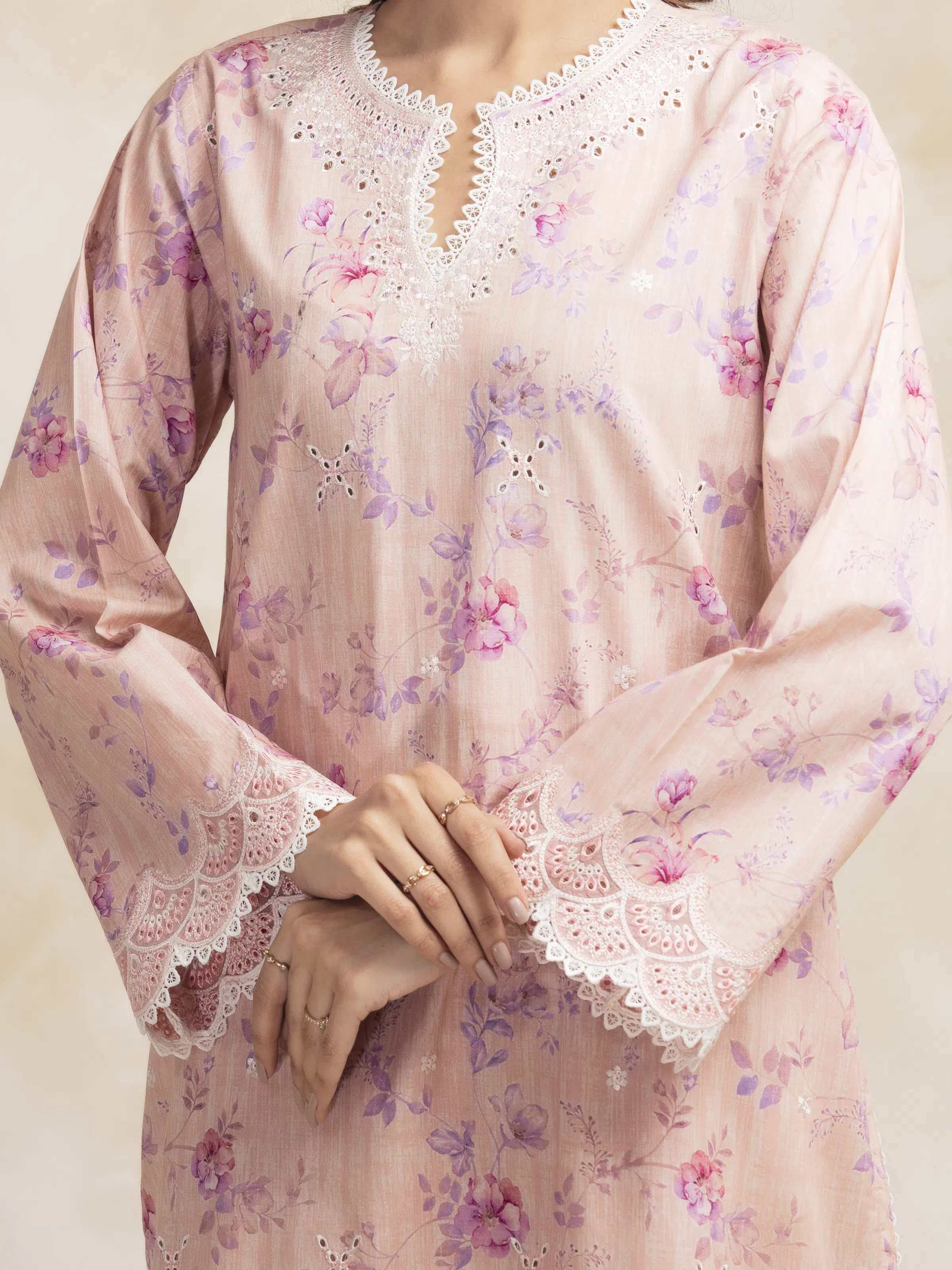 Embroidered Lawn Shirt Trouser - EWU5V1-31085ST - Image 3