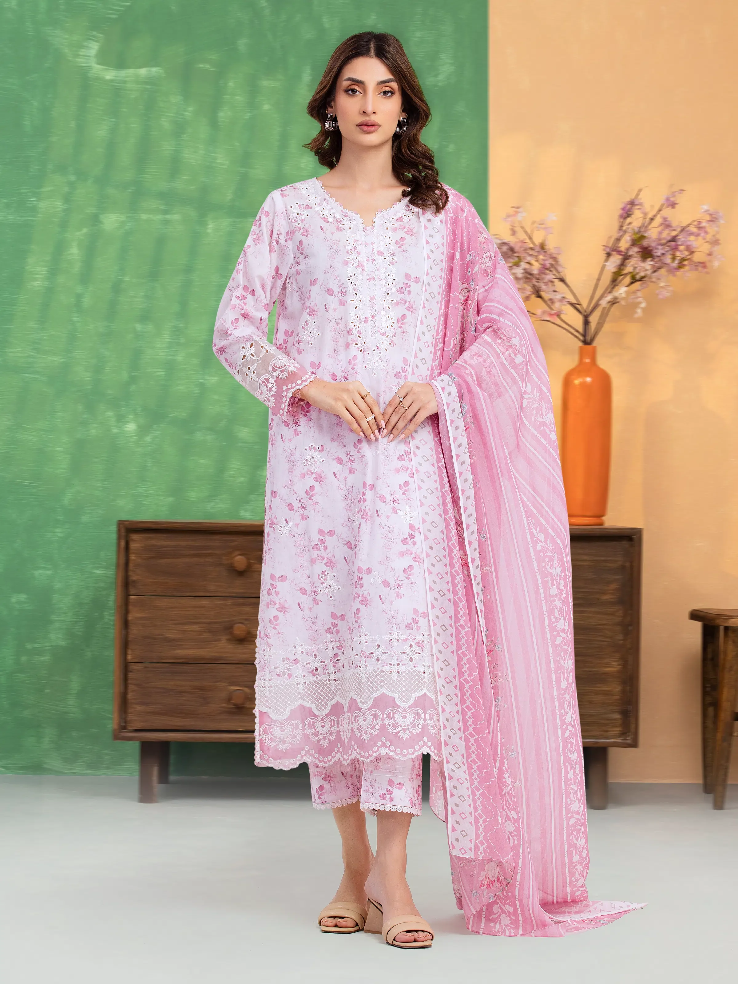 Embroidered Lawn Shirt Trouser - EWU5V1-31480ST