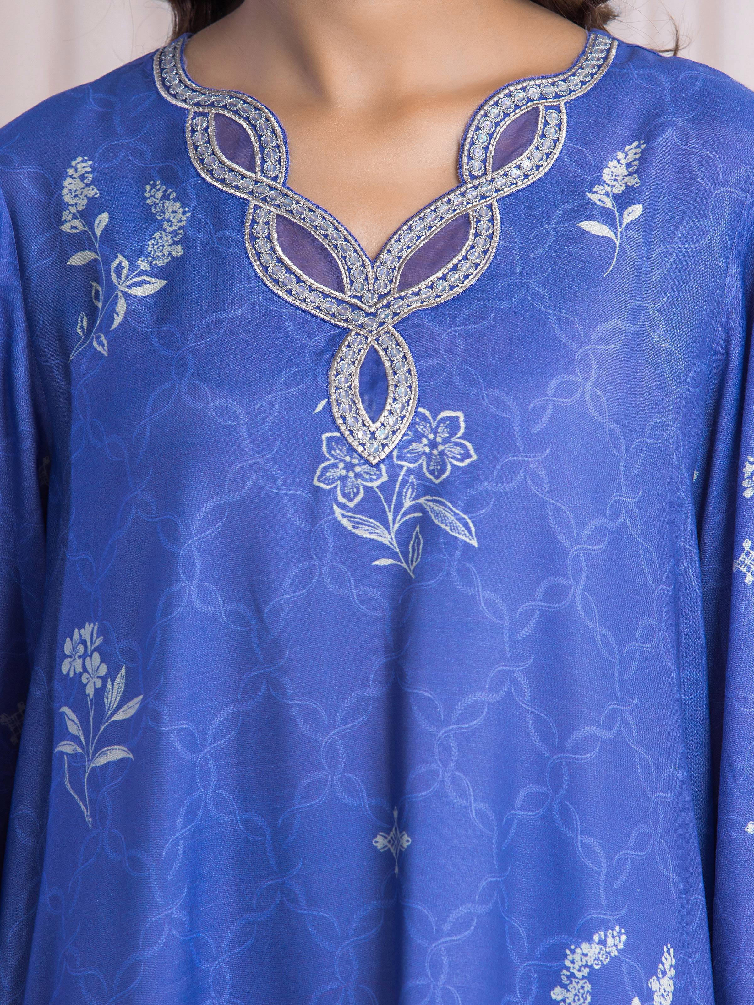 Embroidered Silk Suit - EWU6V16-33530-3P - Image 3
