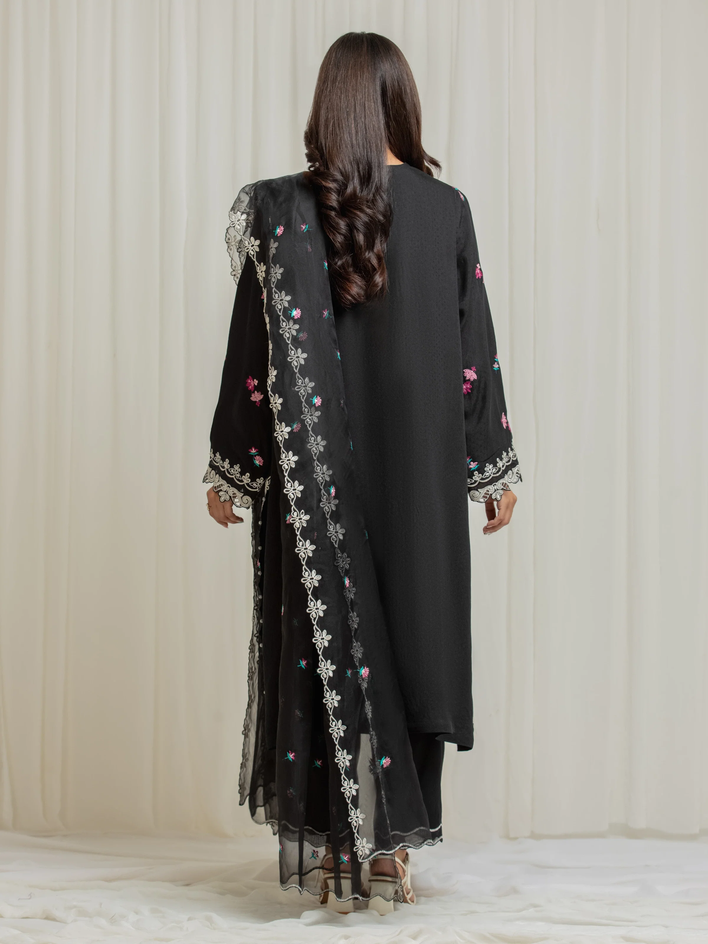 Embroidered Viscose Suit - EWU5V19-32030-3P - Image 6