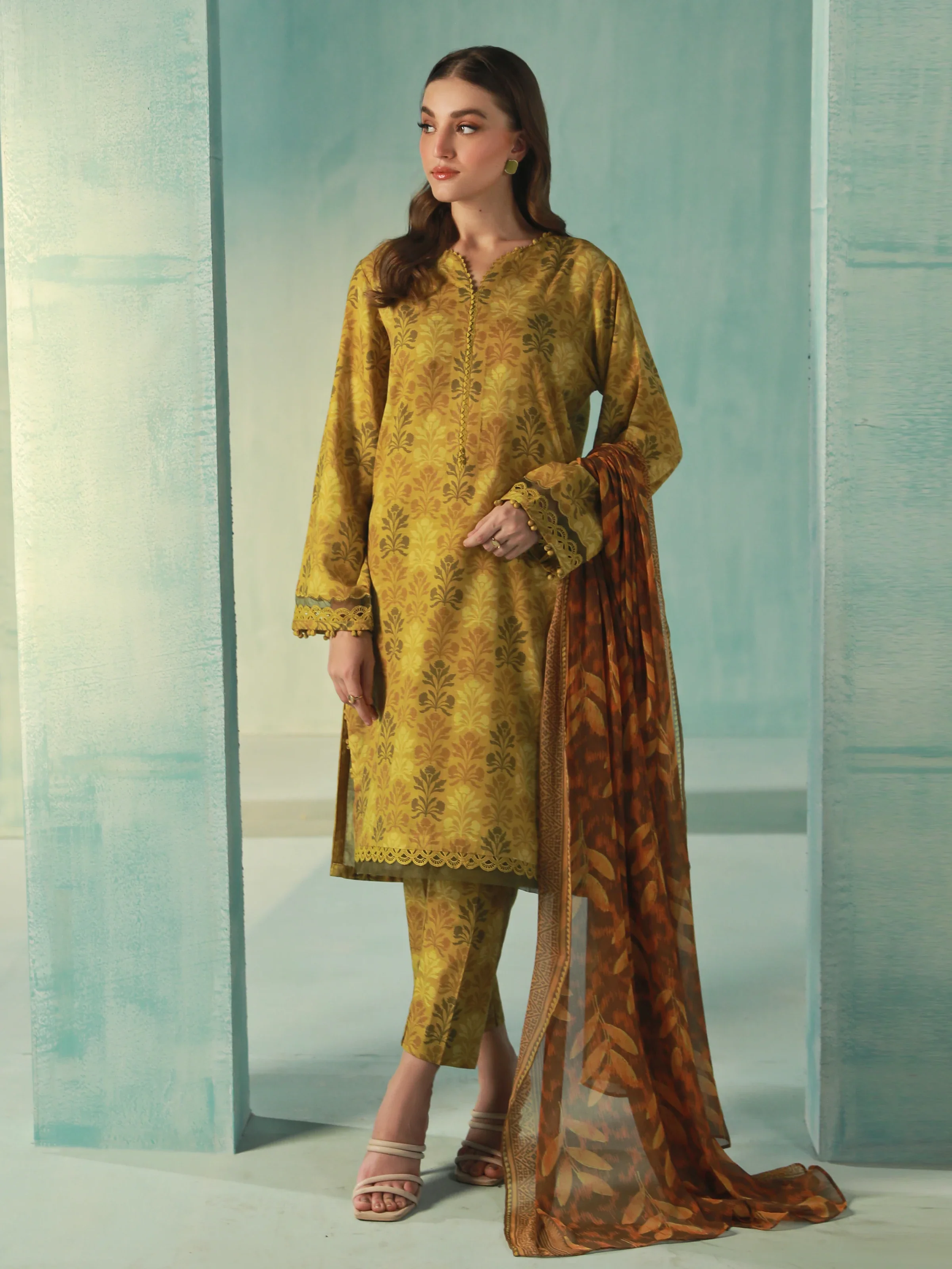 Printed Cambric Suit - EWU24M2-007