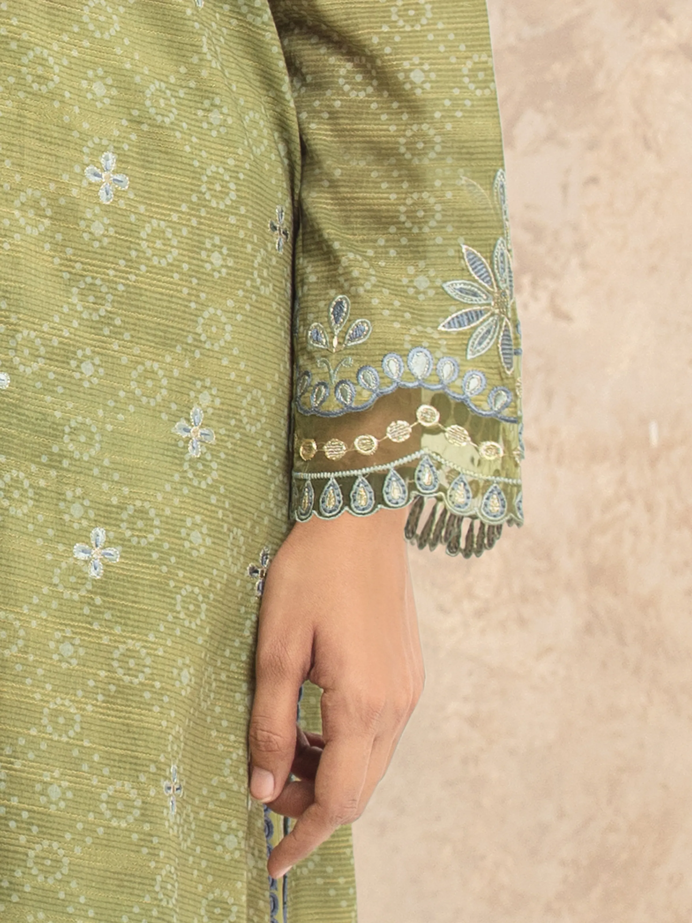 Embroidered Lawn Suit - EWU5V1-31877-3P - Image 2