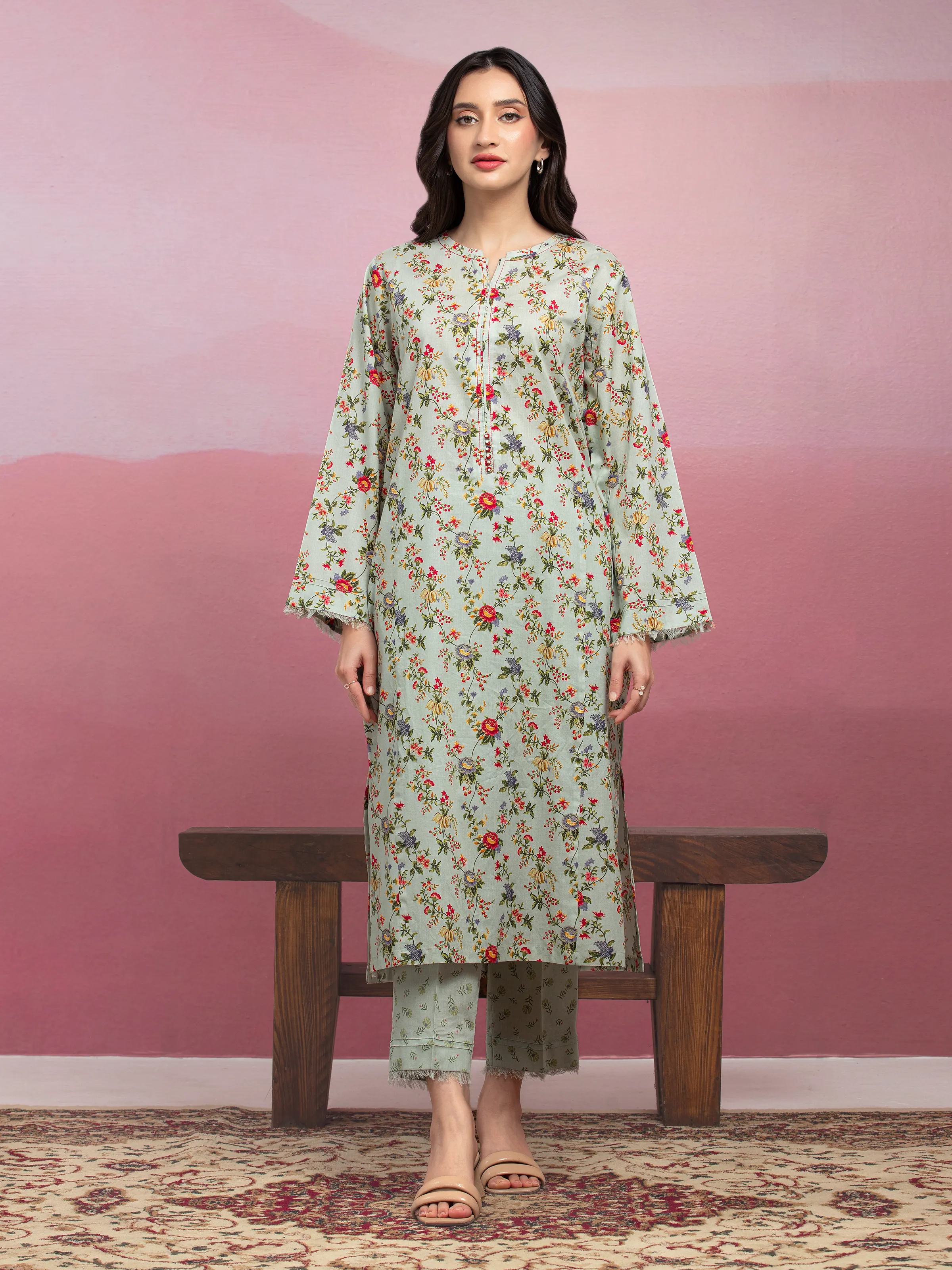 Printed Lawn Shirt Trouser - EWU5A1-35415ST