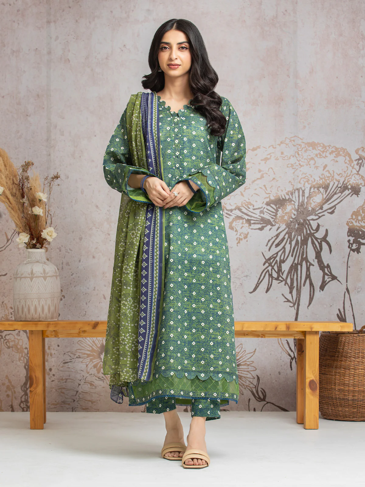 Printed Cambric Suit - EWU24M2-008