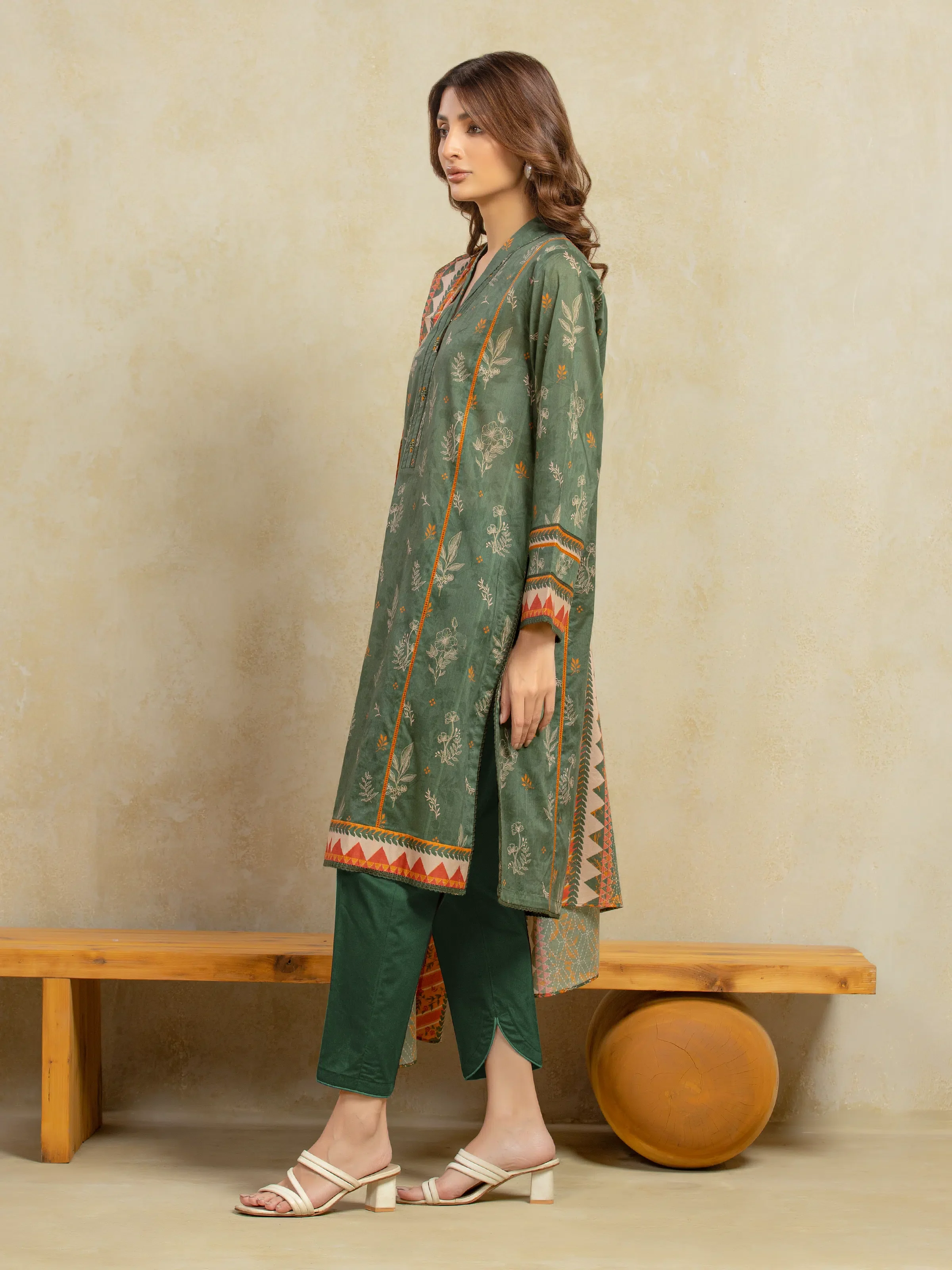 Printed Khaddar Suit - EWU5A3-35930-3P - Image 5