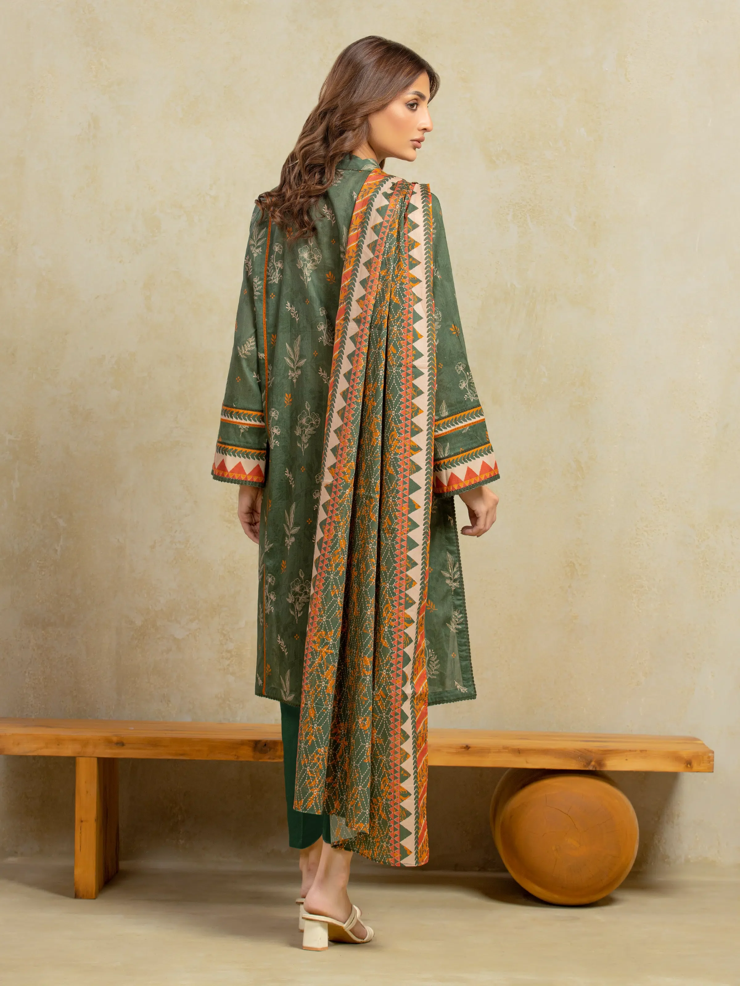 Printed Khaddar Suit - EWU5A3-35930-3P - Image 6