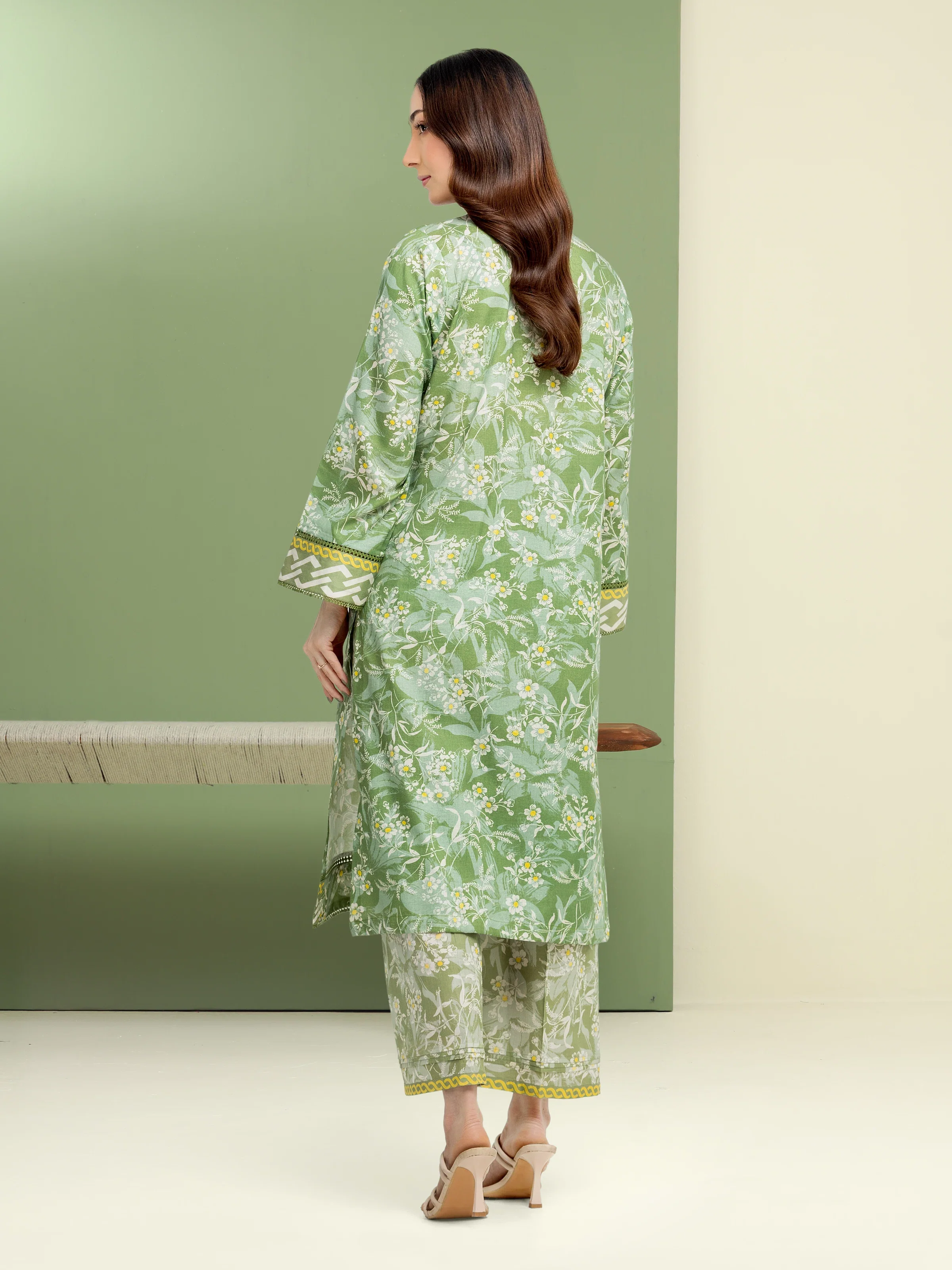Printed Lawn Shirt Trouser - EWU5A1-35604ST - Image 2