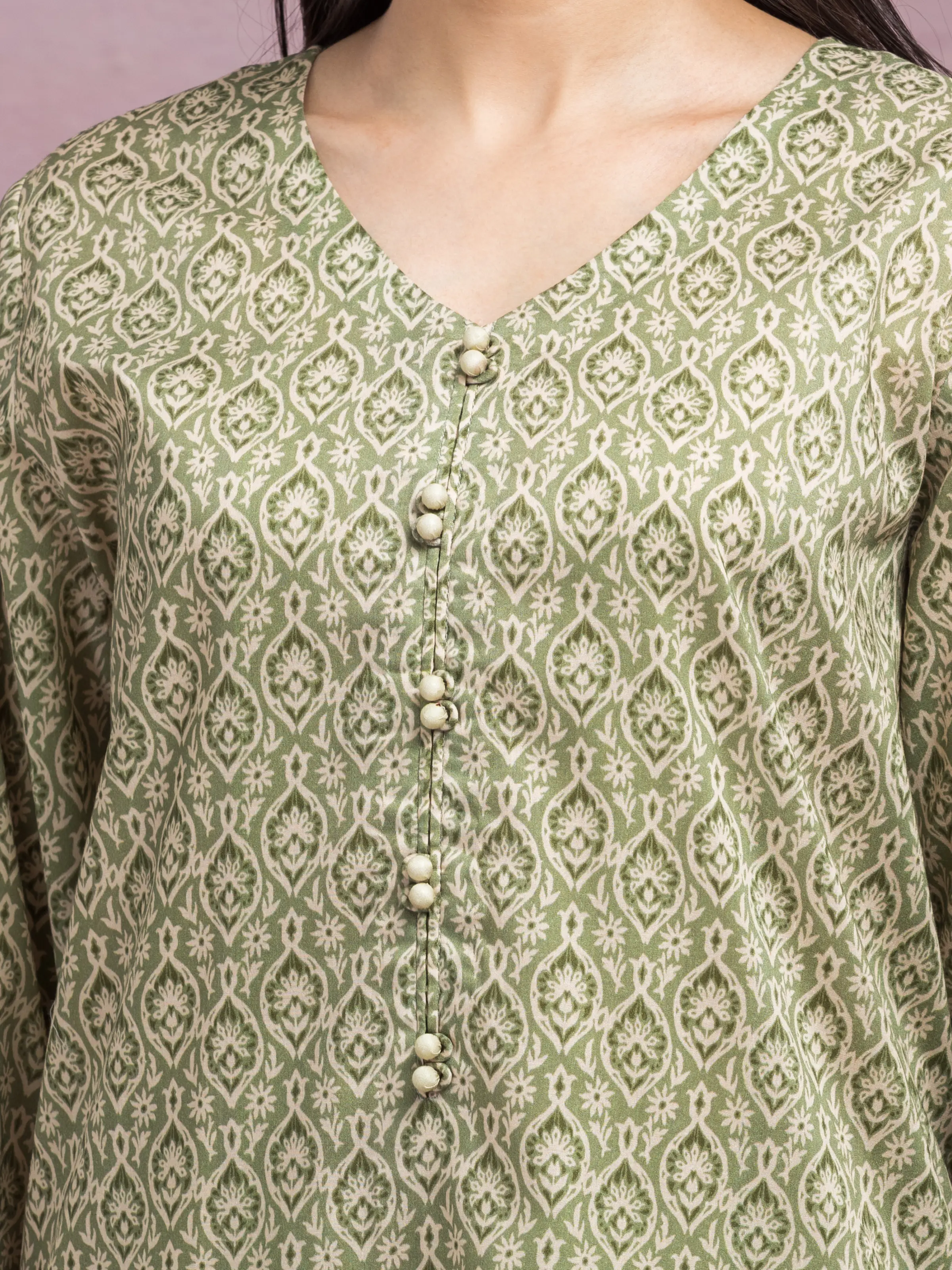 Printed Lawn Suit - EWU5A1-35077-3P - Image 4