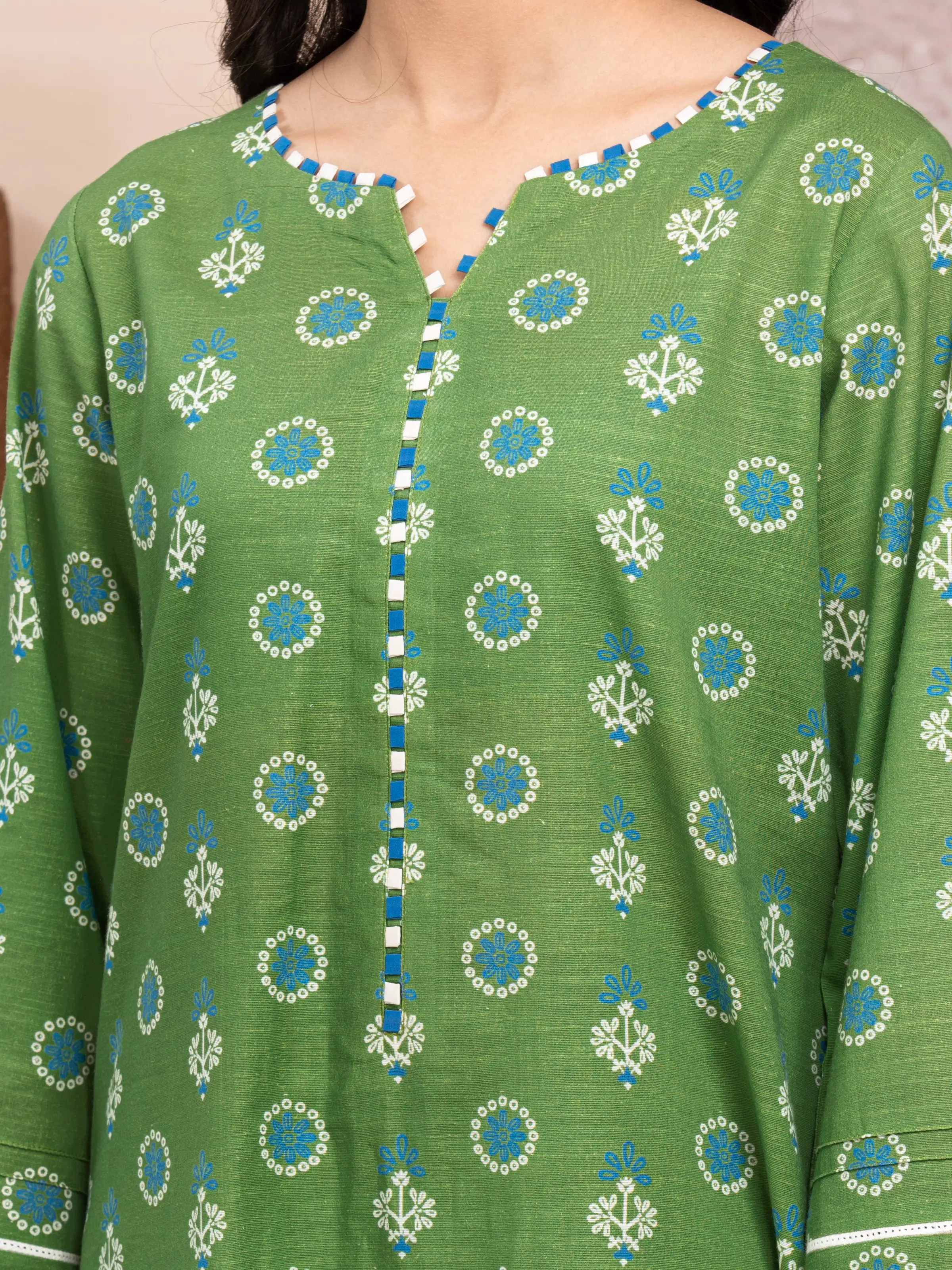 Printed Lawn Suit - EWU5A1-35220-3P - Image 4