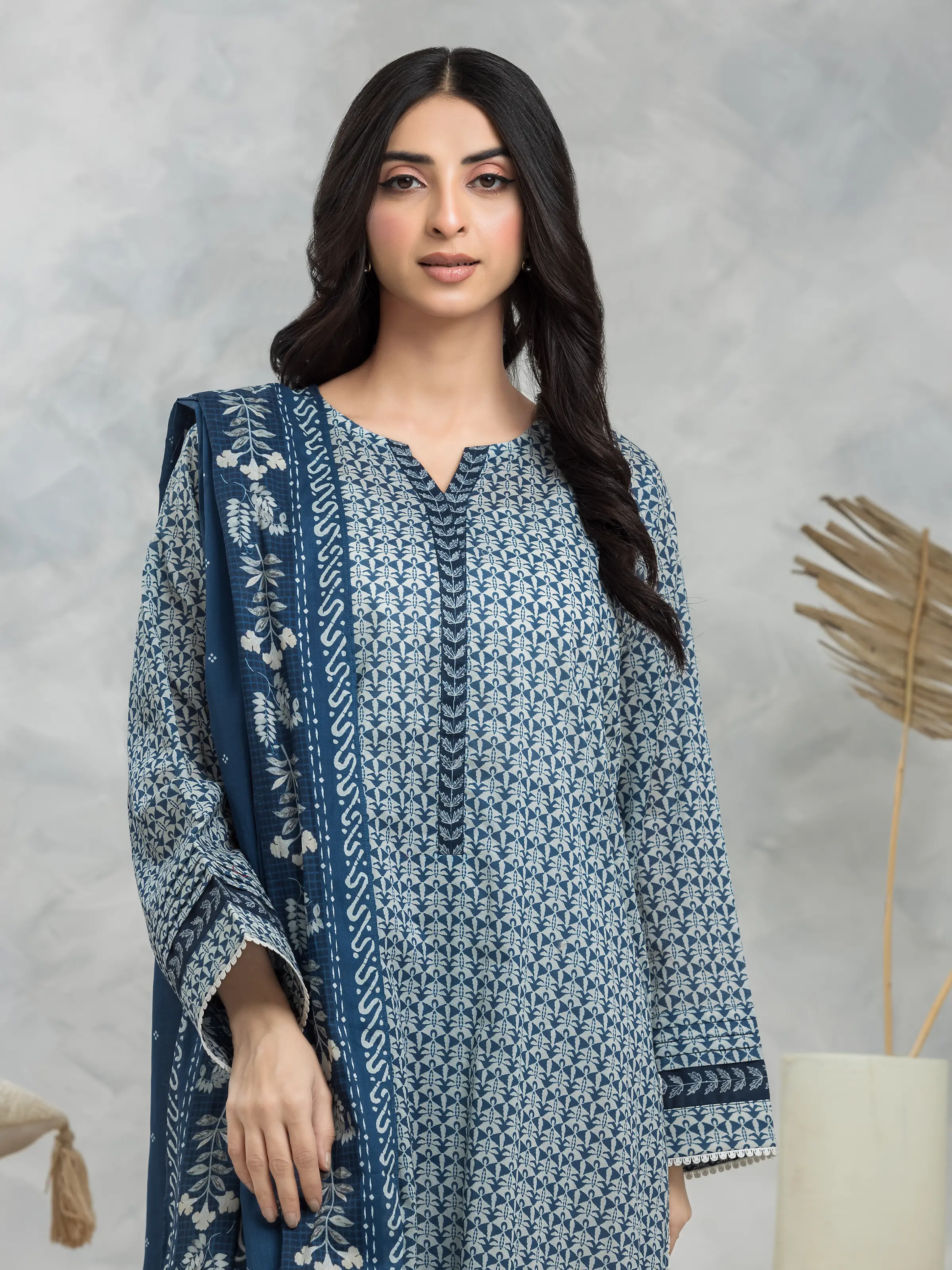 Printed Cambric Suit - EWU24A2-28106-3P - Image 4