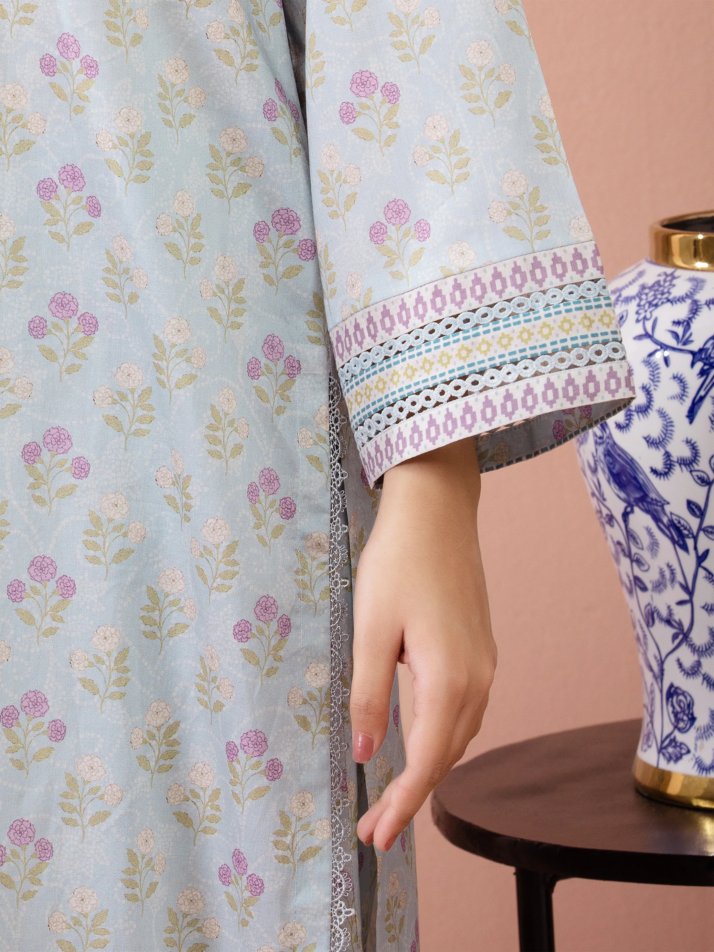 Printed Lawn Shirt - EWU5A1-35643S - Image 3