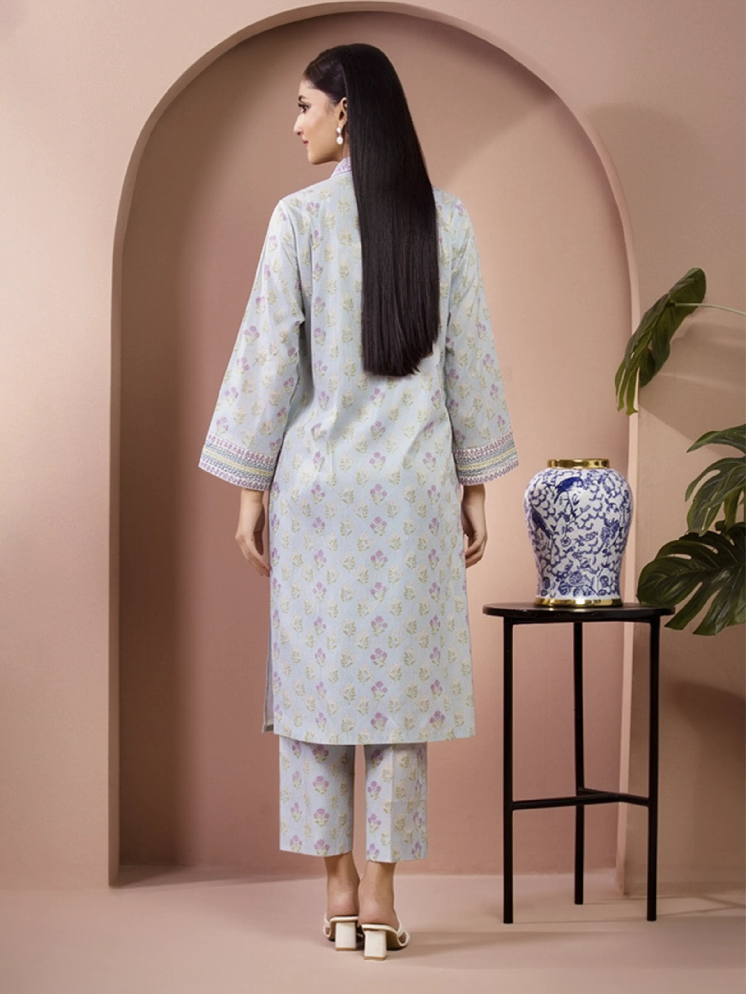 Printed Lawn Shirt - EWU5A1-35643S - Image 4