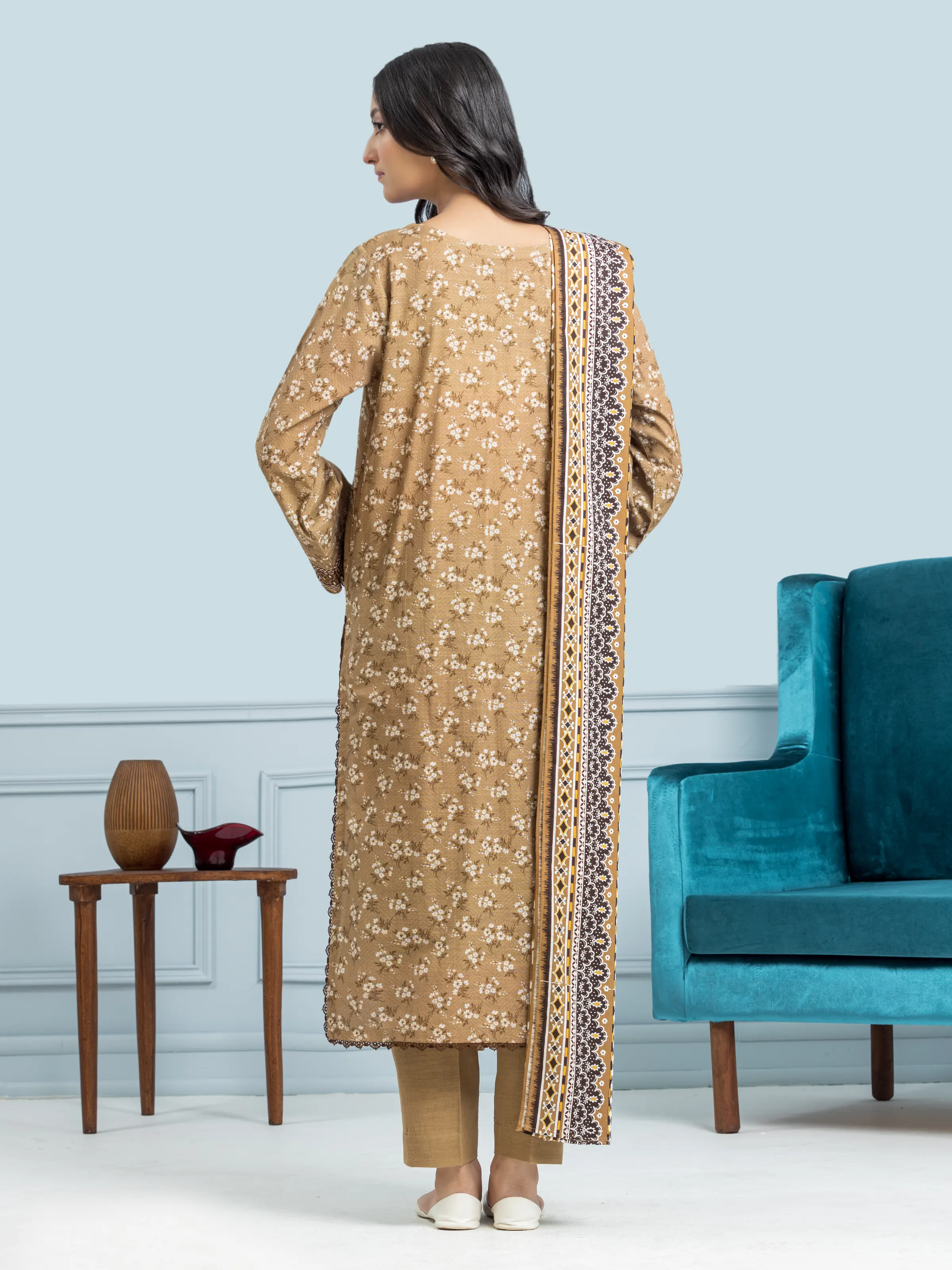 Printed Khaddar Suit - EWU24A3-29310-3P - Image 2