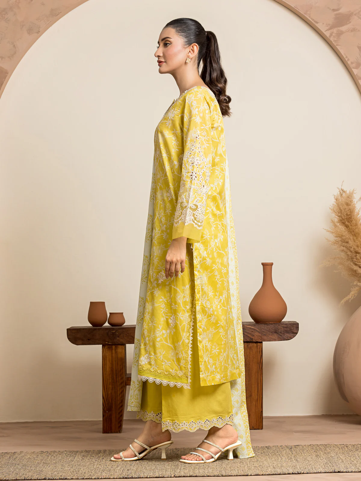 Embroidered Lawn Suit - EWU24V1-30037-3P - Image 5