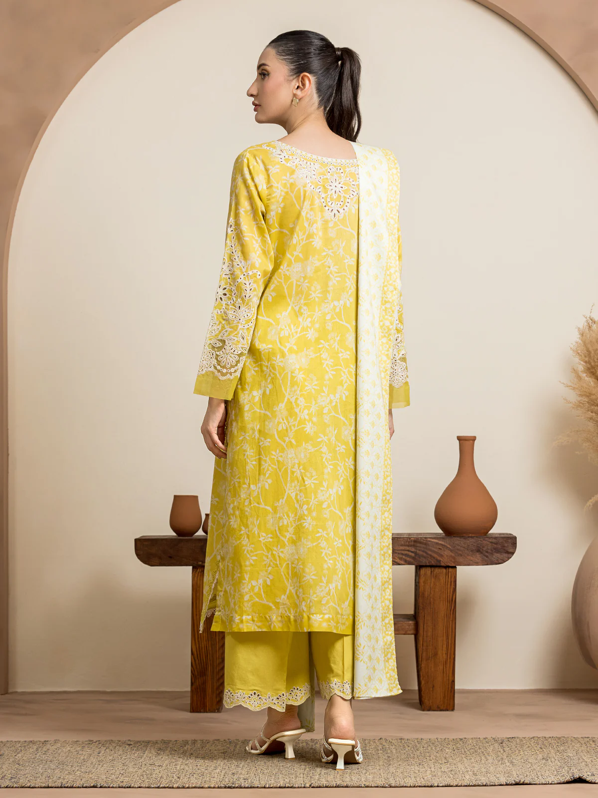 Embroidered Lawn Suit - EWU24V1-30037-3P - Image 6