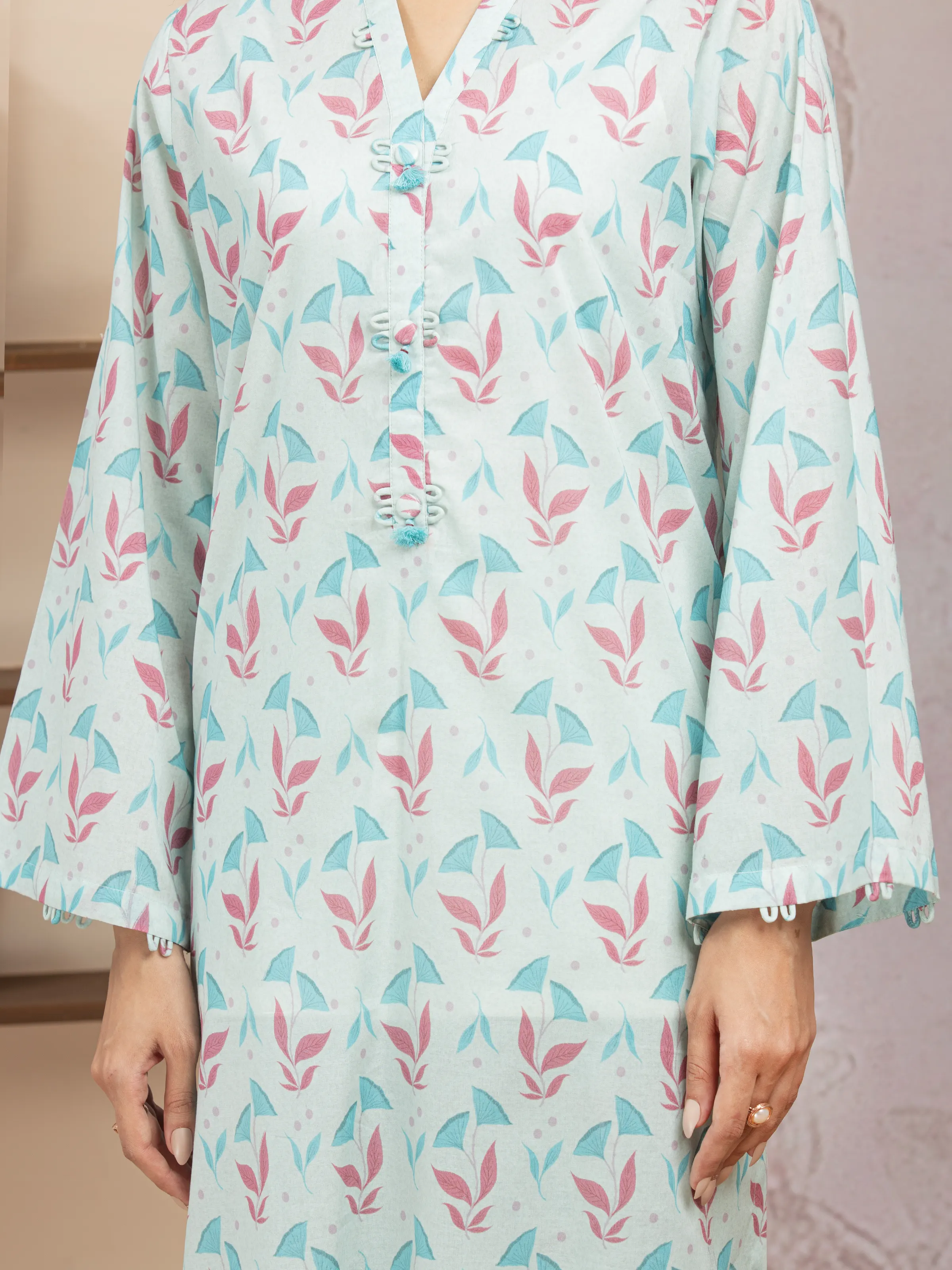 Printed Lawn Suit - EWU5A1-35010-3P - Image 3