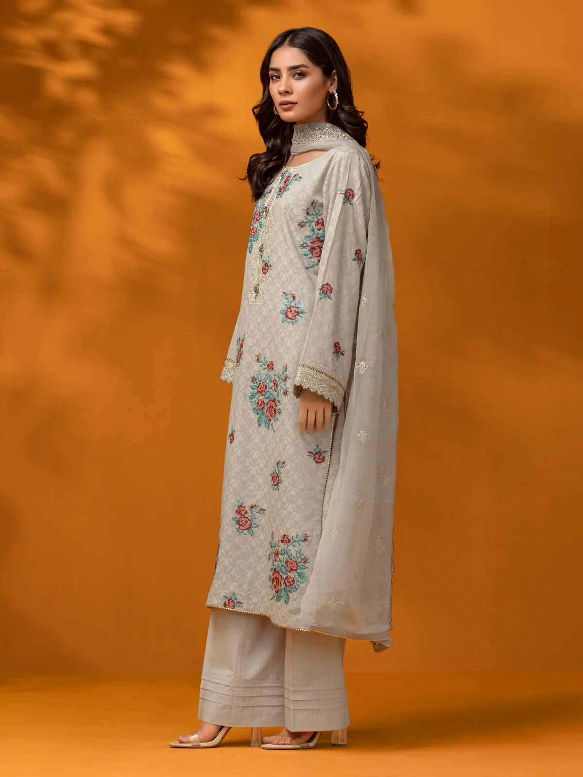 Embroidered Dobby Suit - EWU23V7-26625-3P - Image 2