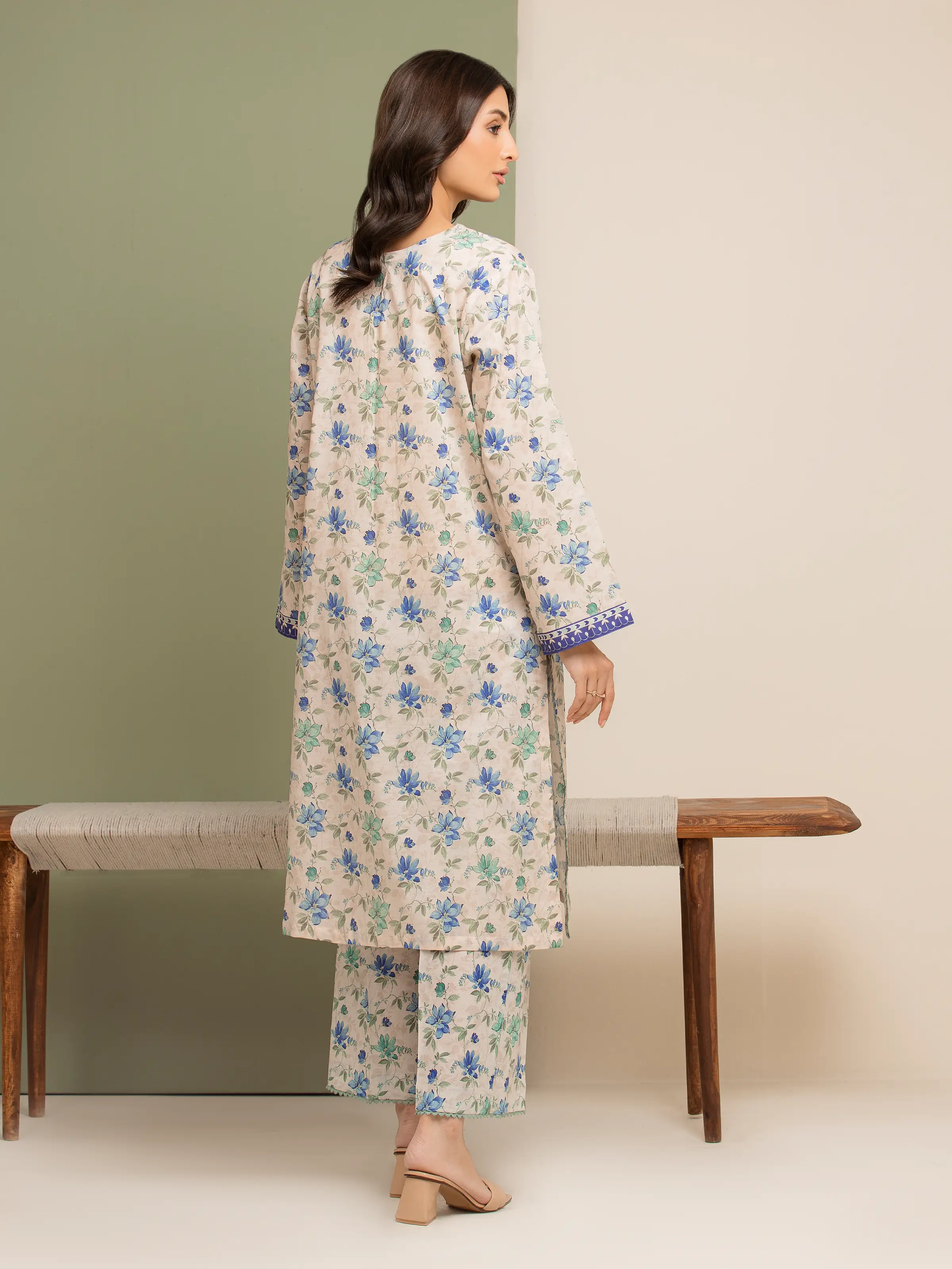 Printed Lawn Shirt Trouser - EWU5A1-35601ST - Image 2
