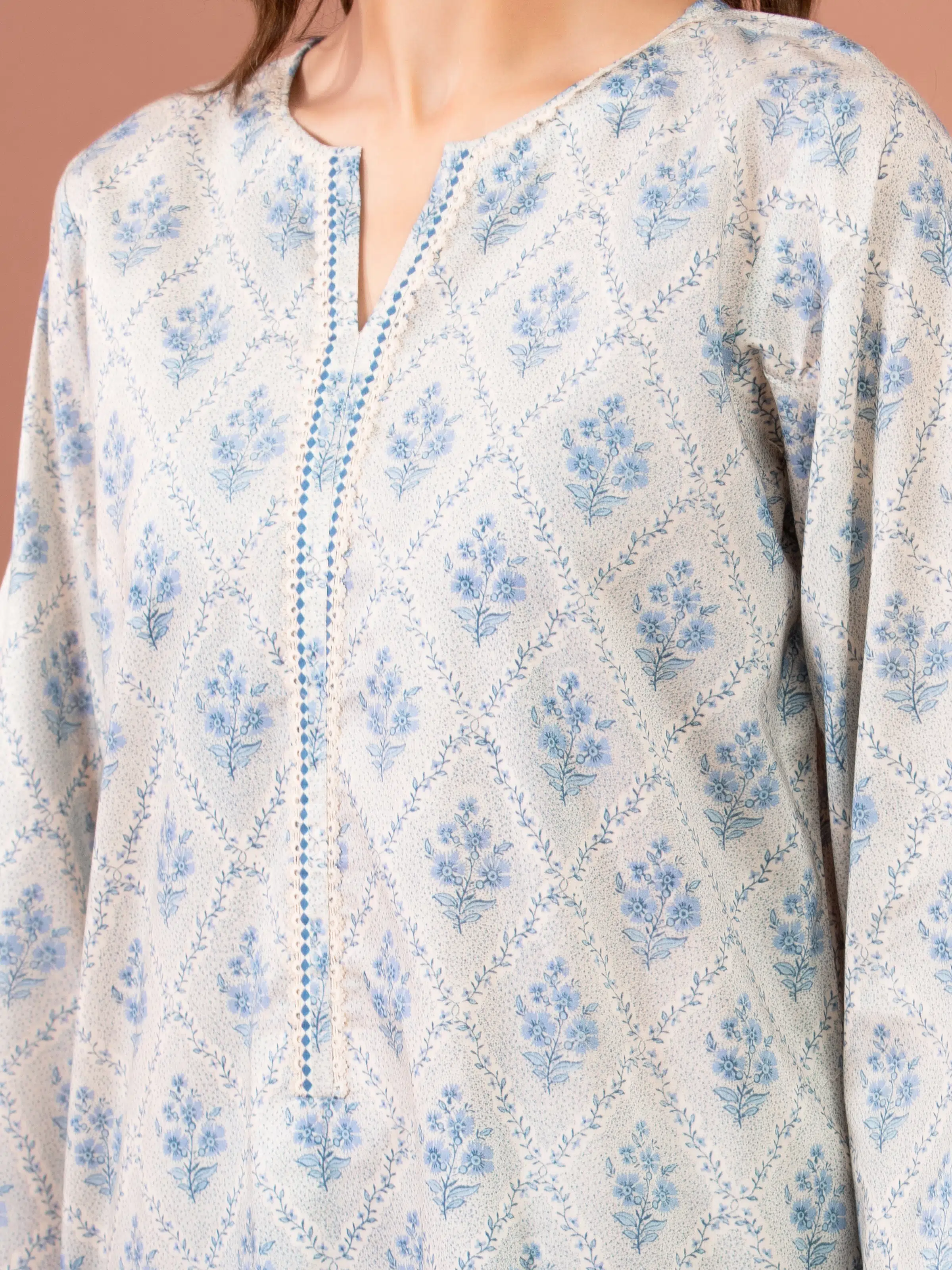Printed Lawn Suit - EWU5A1-35132-3P - Image 3