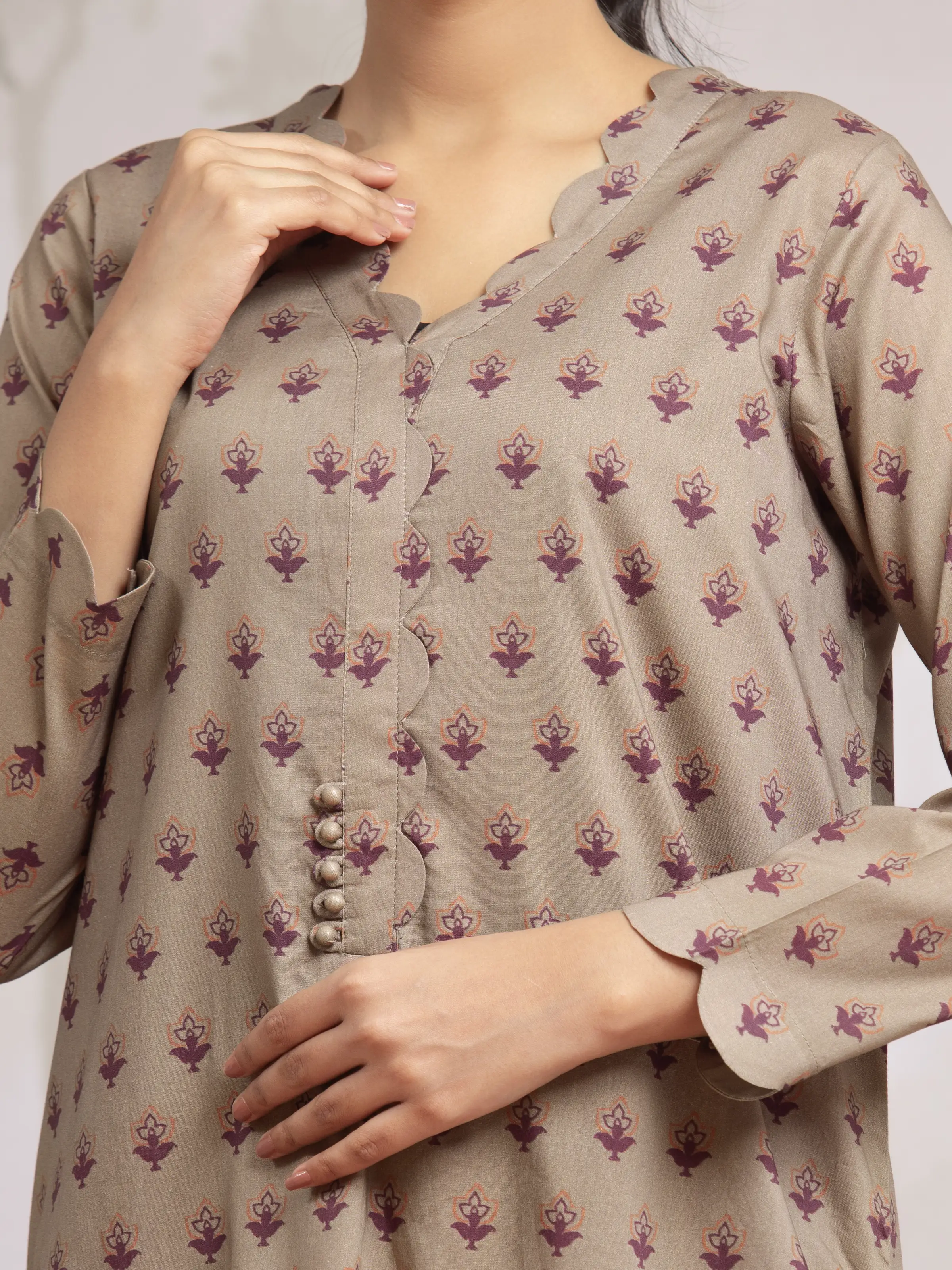 Printed Khaddar Suit - EWU24A3-29602-3P - Image 3