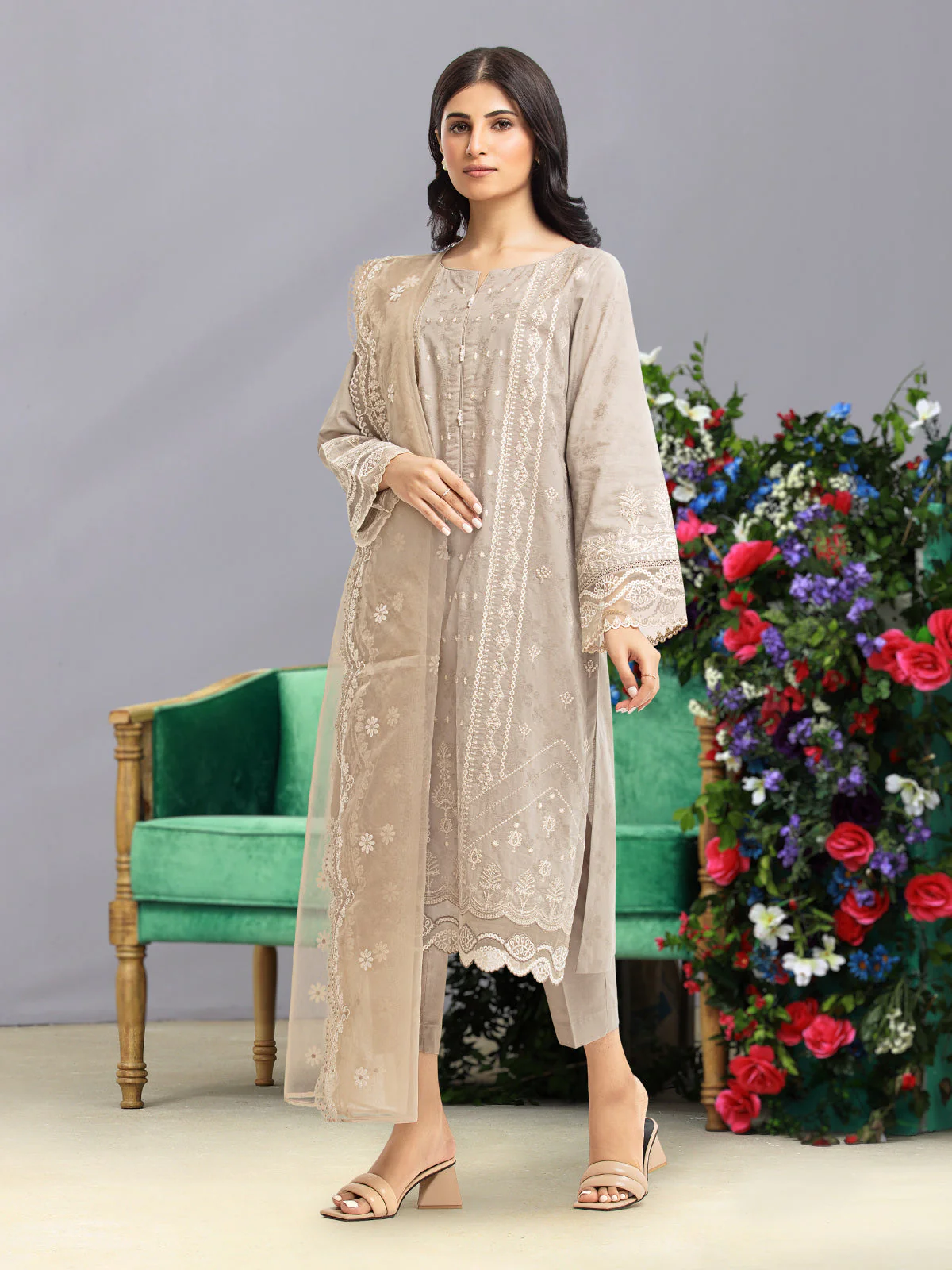 Embroidered Dobby Shirt - EWU23V7-26737S - Image 2