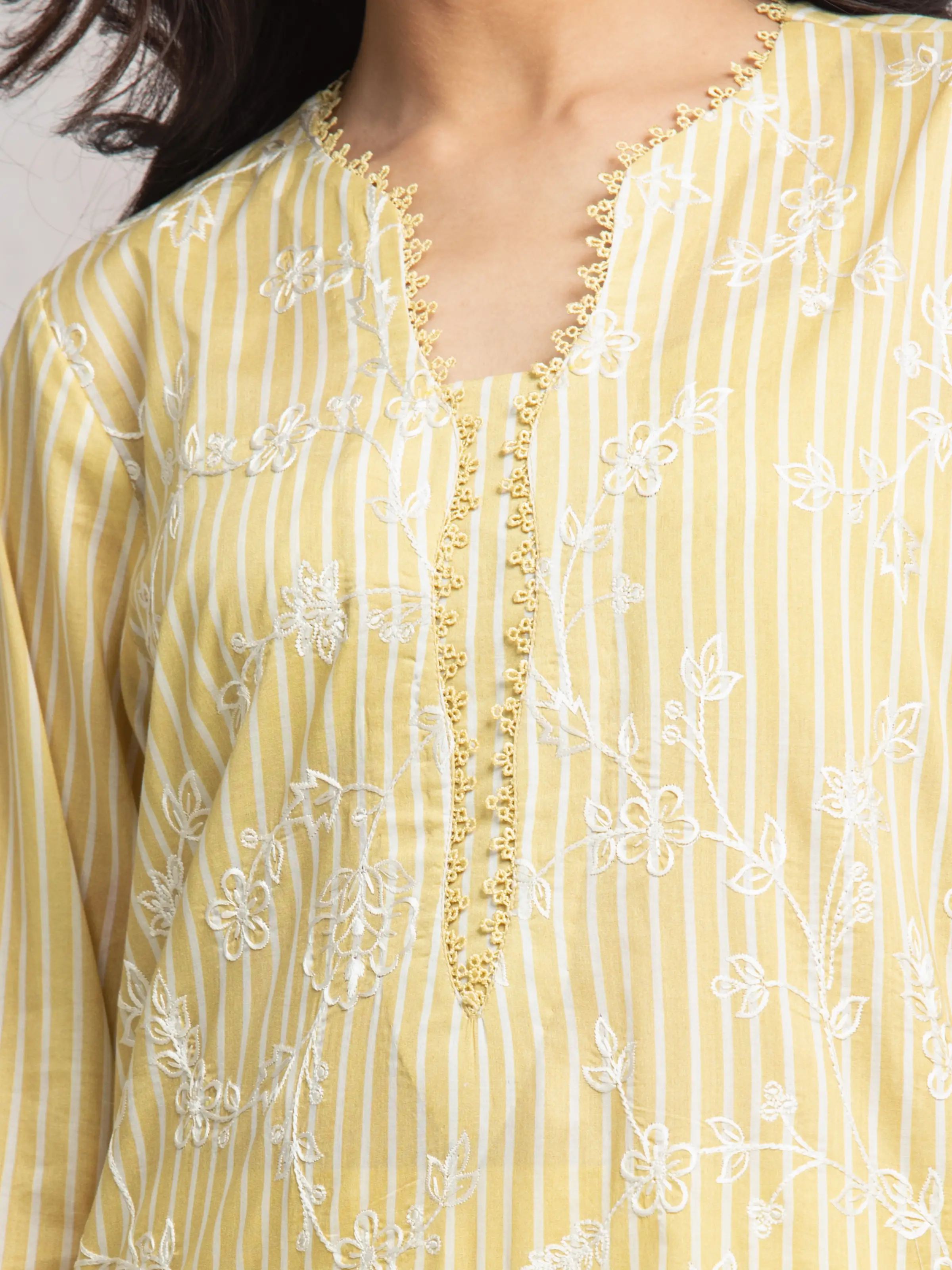 Embroidered Cambric Suit - EWU24V2-30026-3P - Image 2