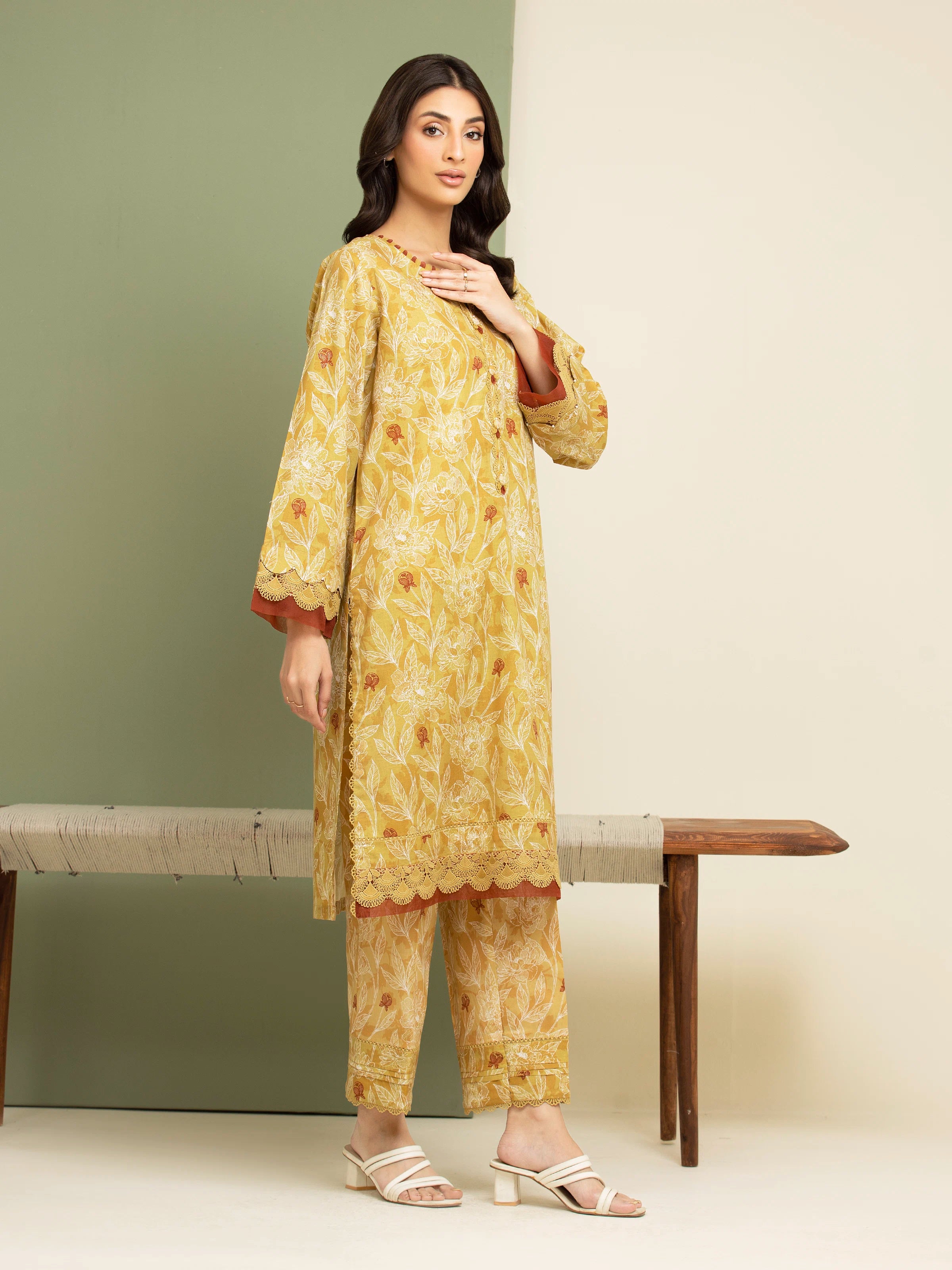 Printed Lawn Shirt Trouser - EWU5A1-35607ST - Image 3