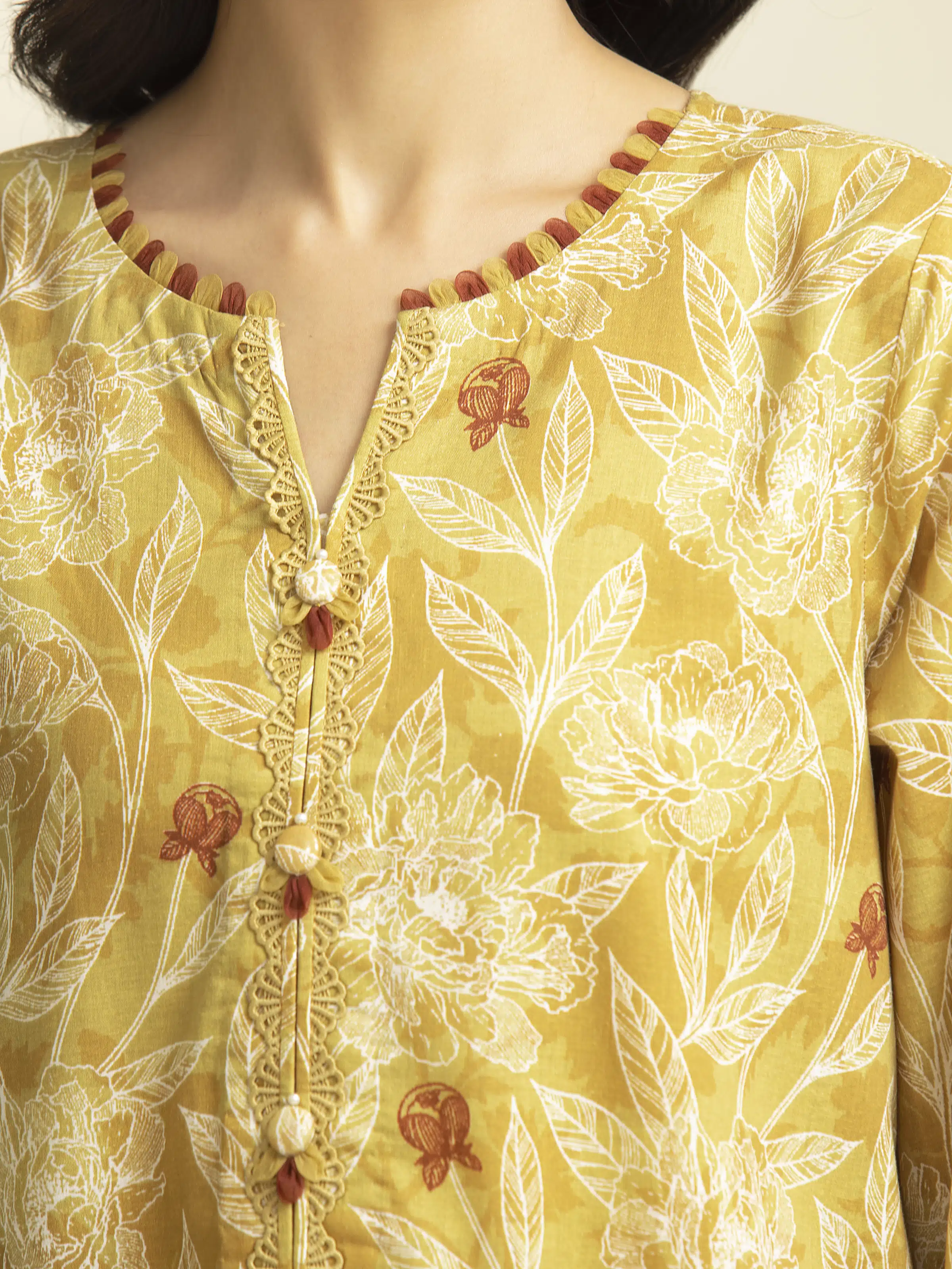 Printed Lawn Shirt Trouser - EWU5A1-35607ST - Image 6