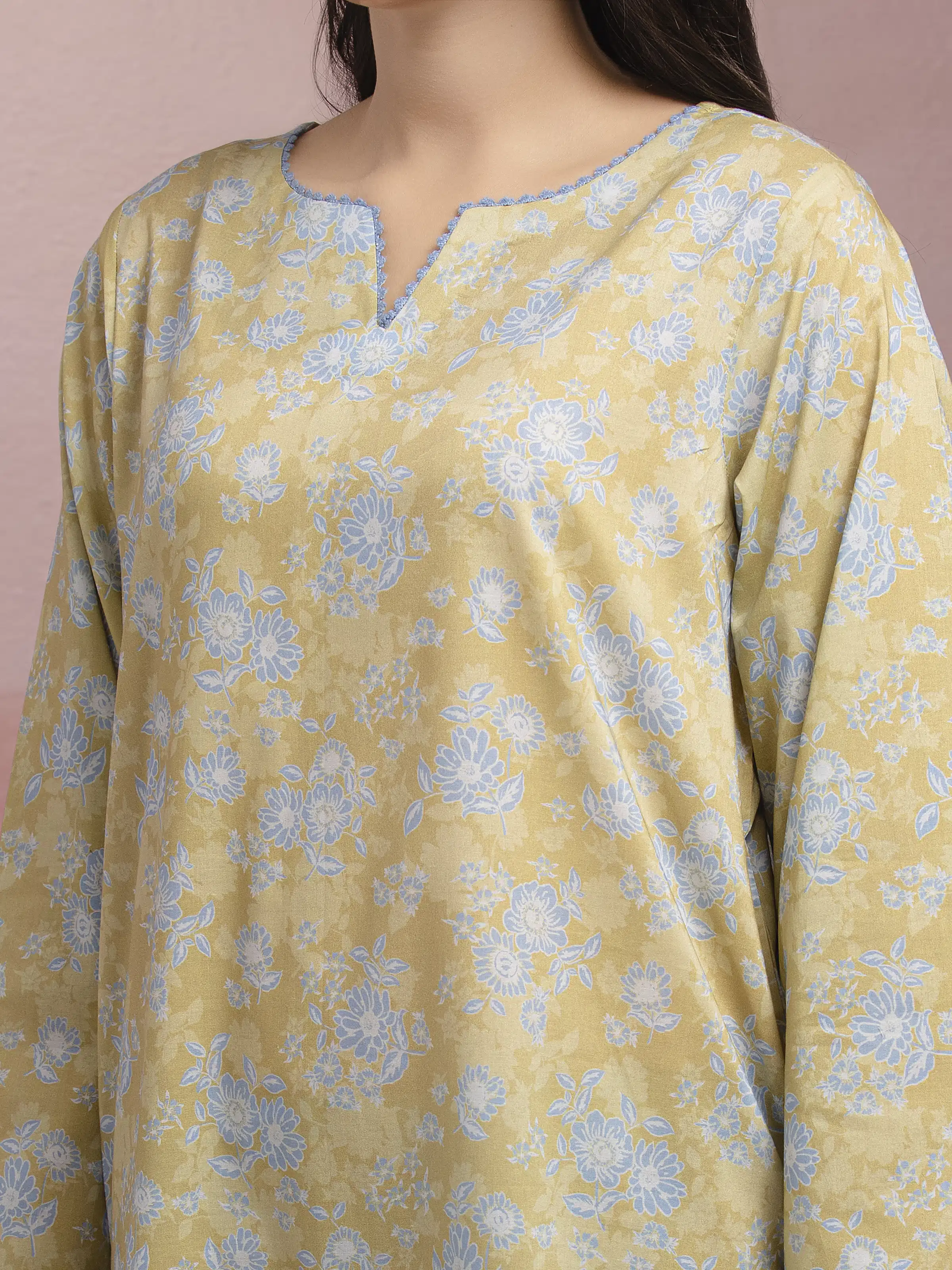 Printed Lawn Suit - EWU5A1-35101-3P - Image 5