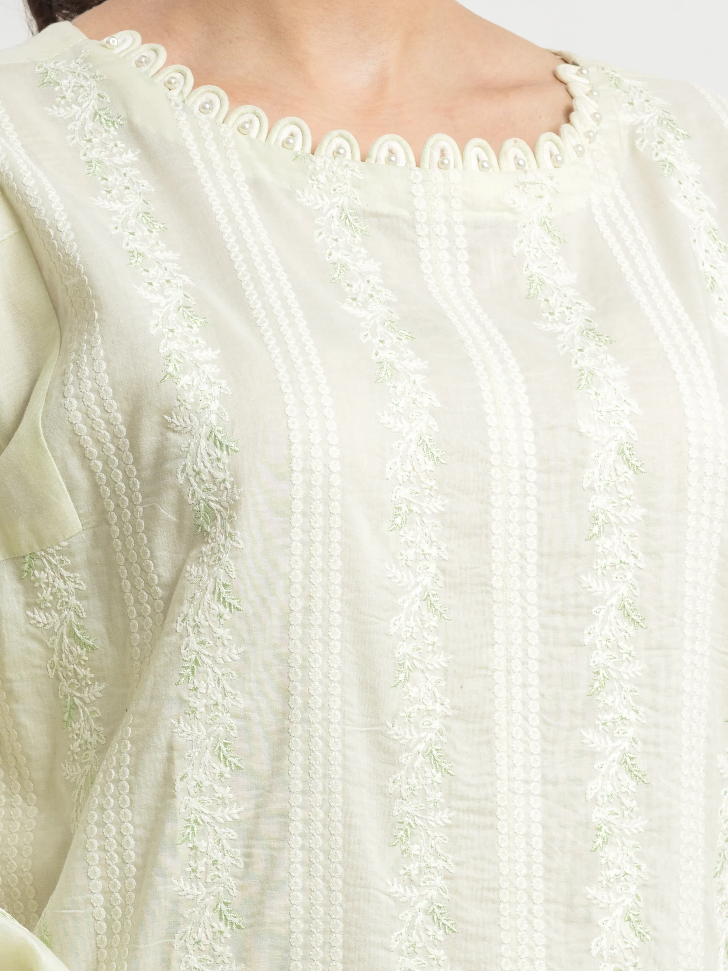 Embroidered Cambric Suit - EWU24V2-28625-3P - Image 2