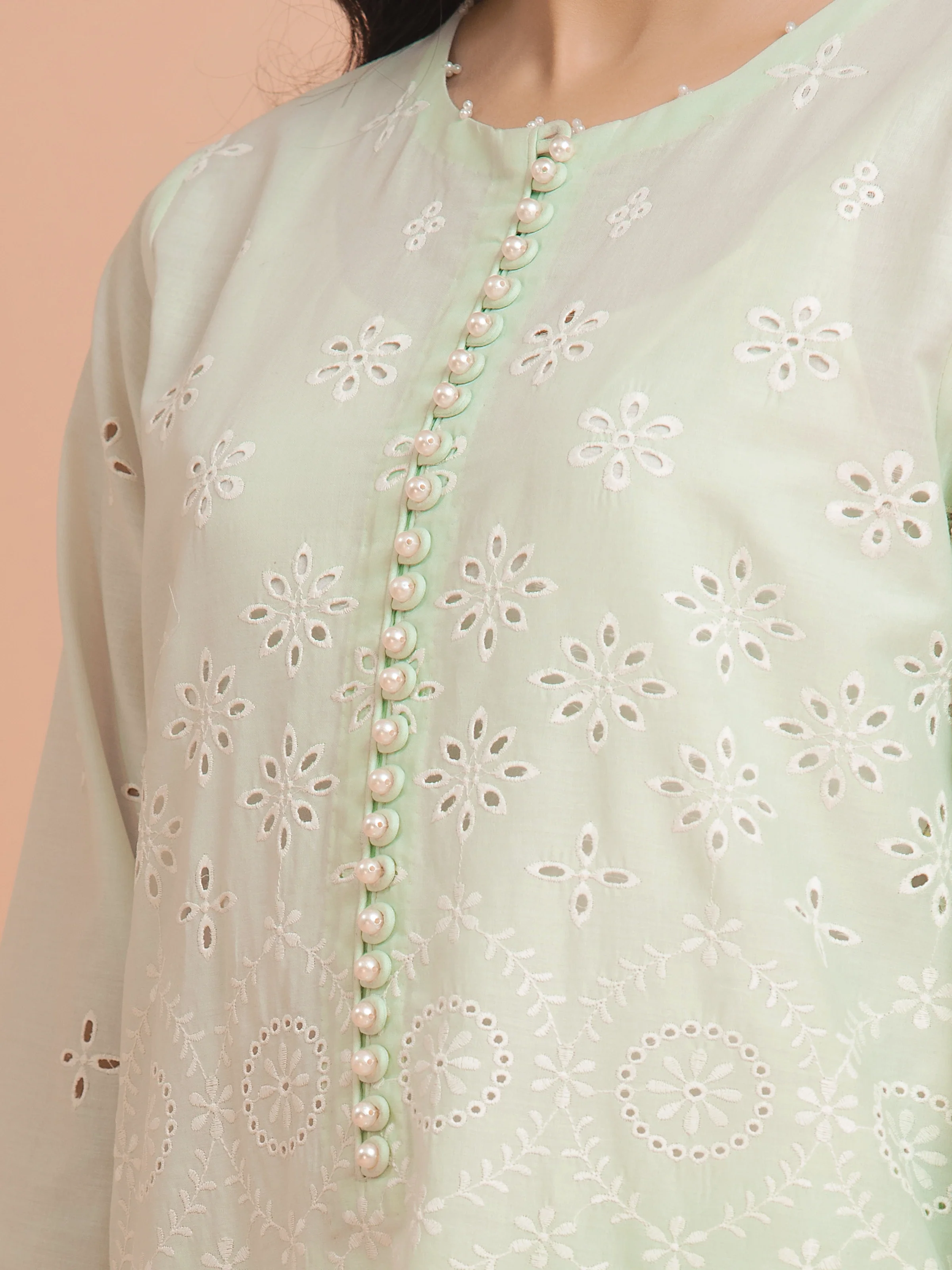 Embroidered Cambric Suit - EWU24V2-30387-3P - Image 4