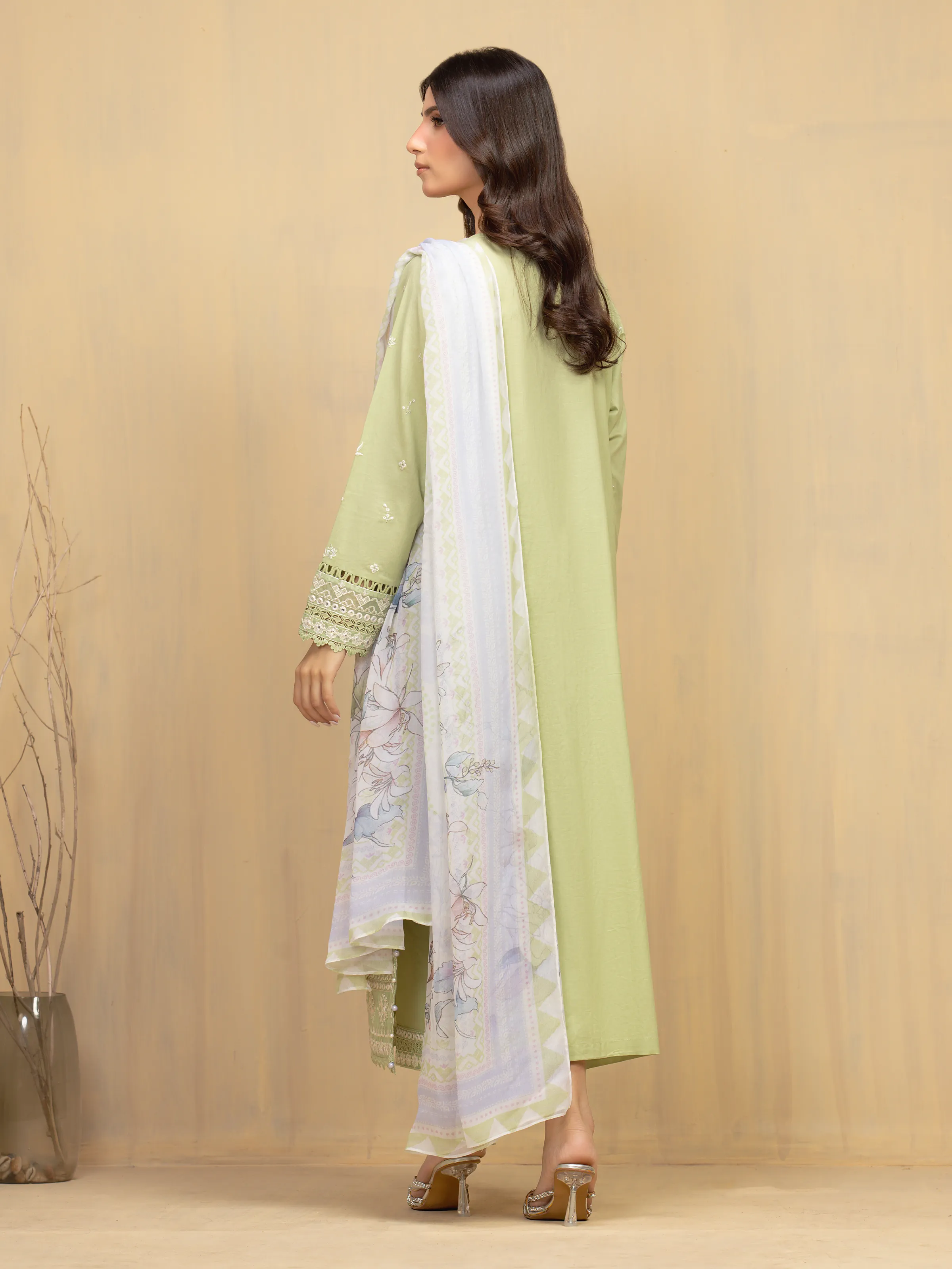 Embroidered Cambric Suit - EWU5V2-31600-3P - Image 6