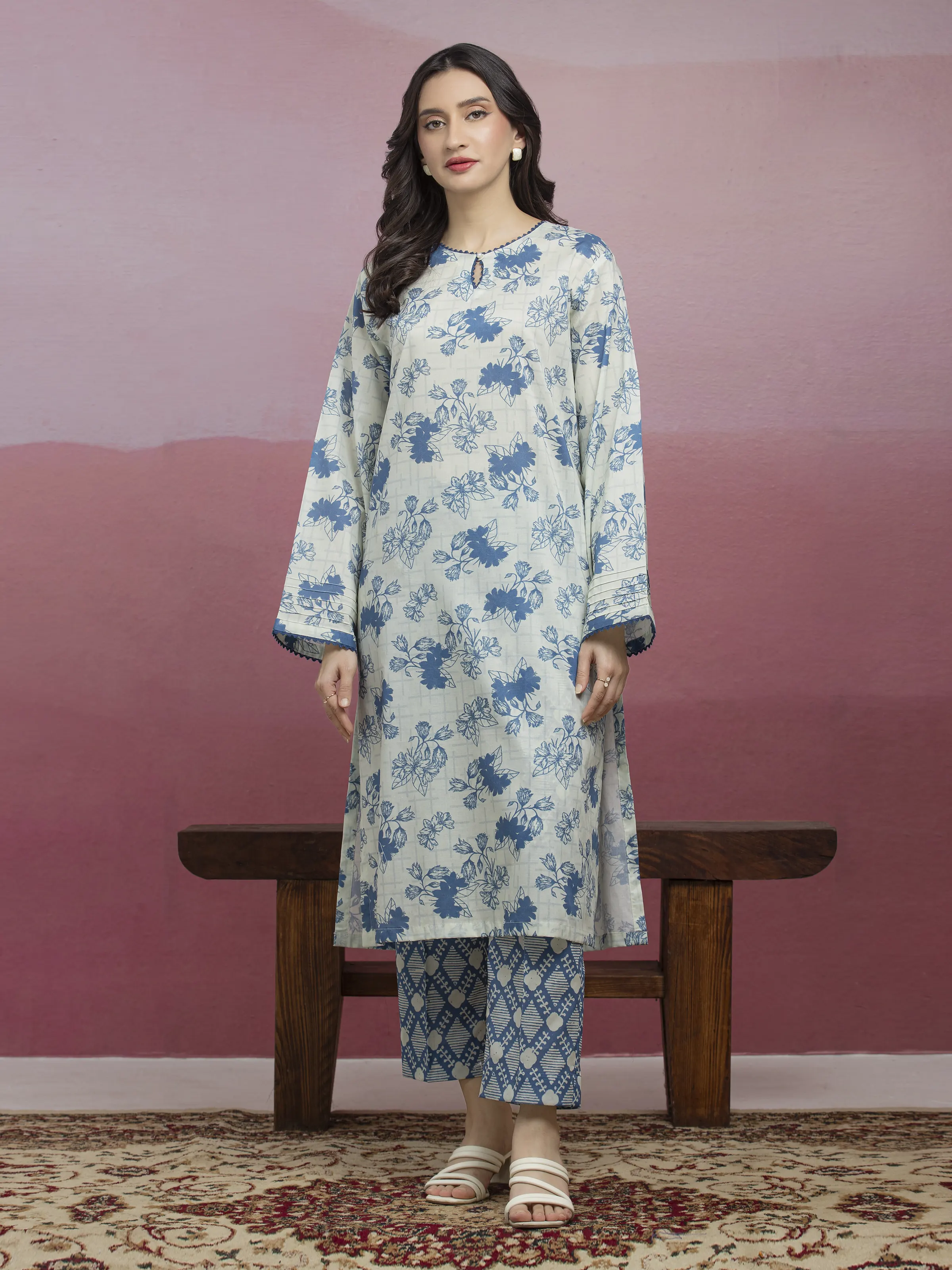 Printed Lawn Shirt Trouser - EWU5A1-35422ST