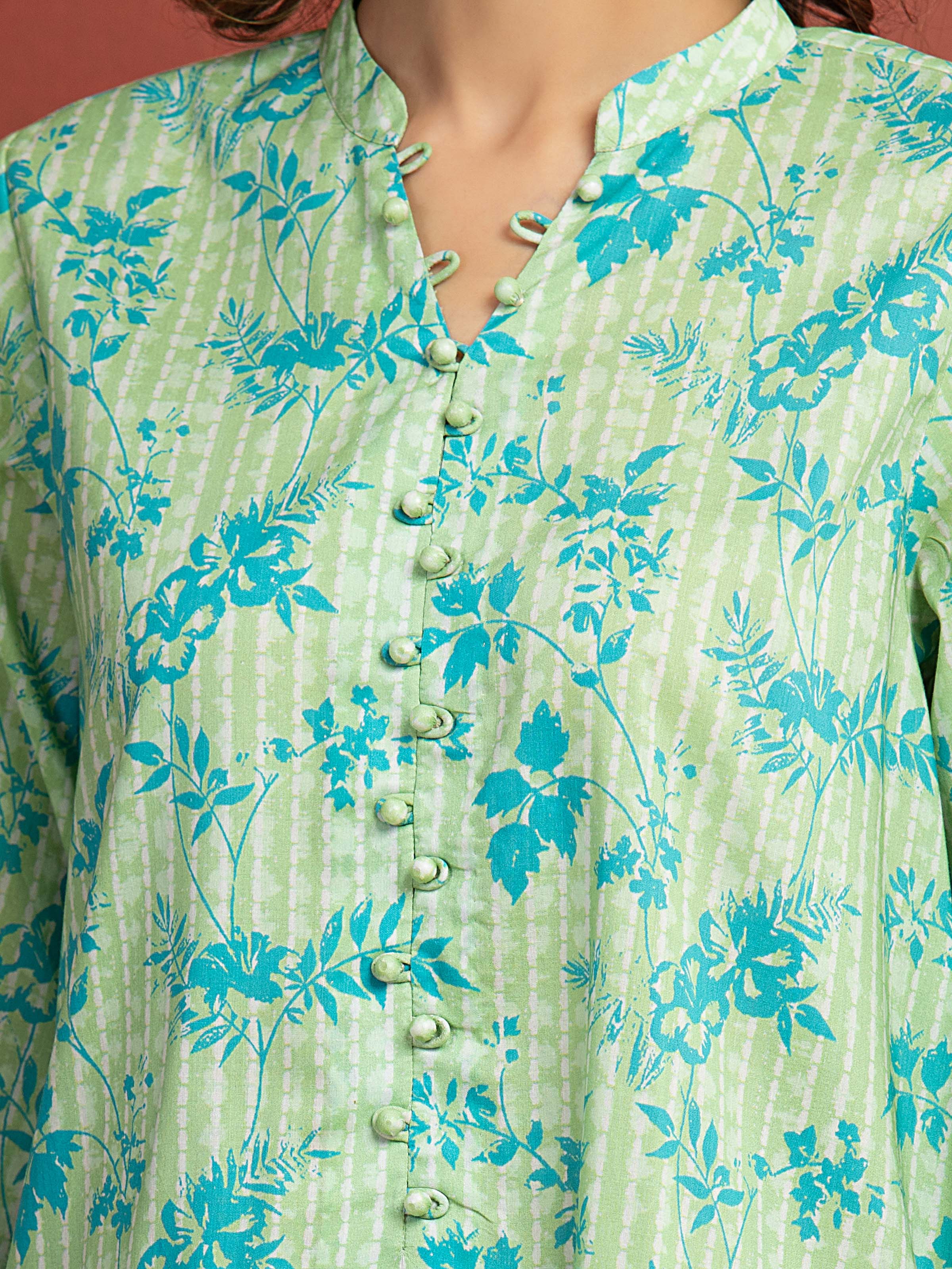 Printed Lawn Suit - EWU5A1-35299-3P - Image 3