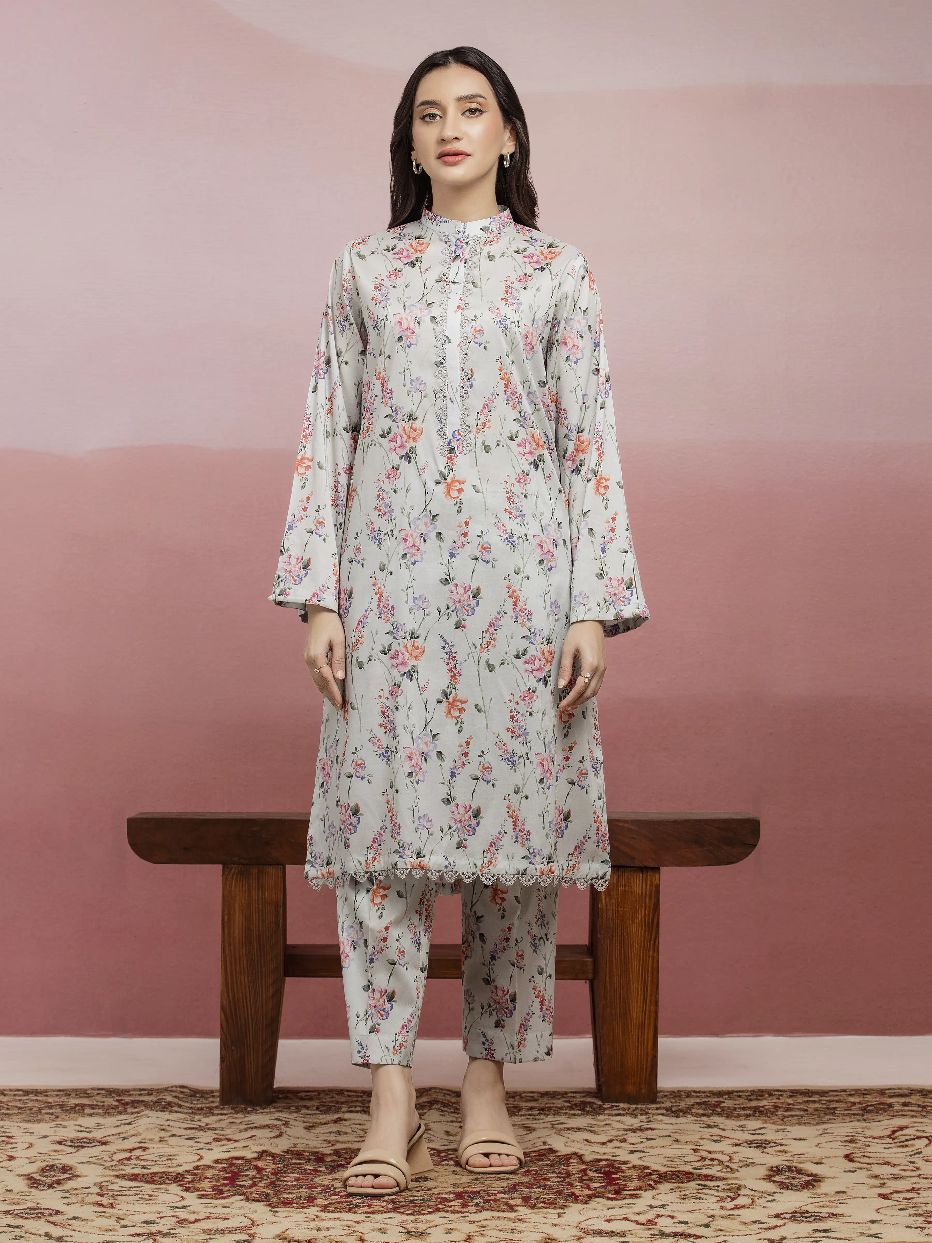 Printed Lawn Shirt Trouser - EWU5A1-35405ST
