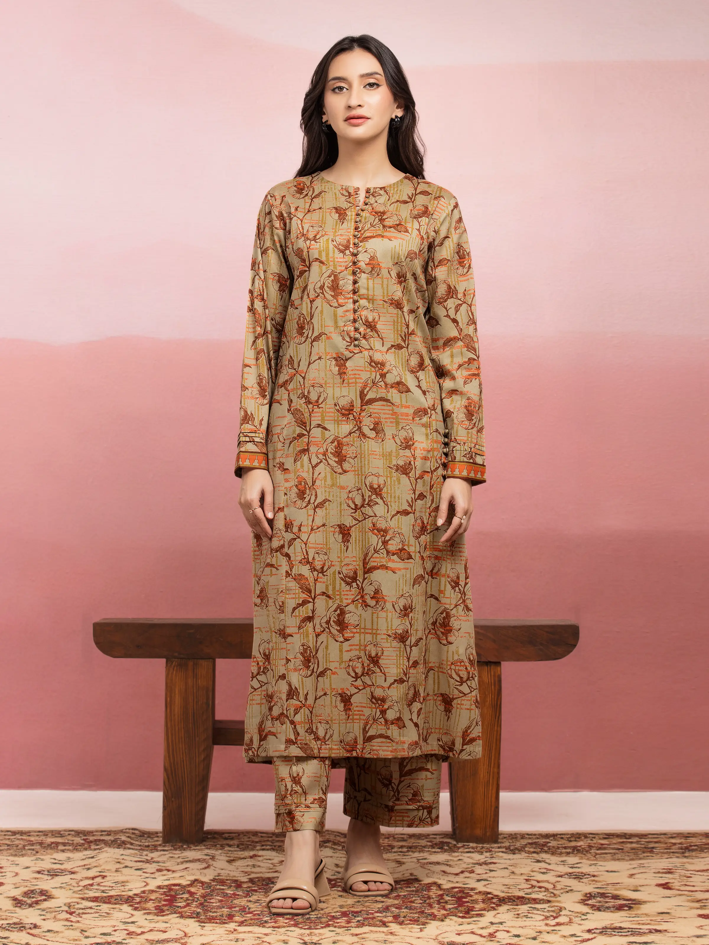 Printed Lawn Shirt Trouser - EWU5A1-35404ST