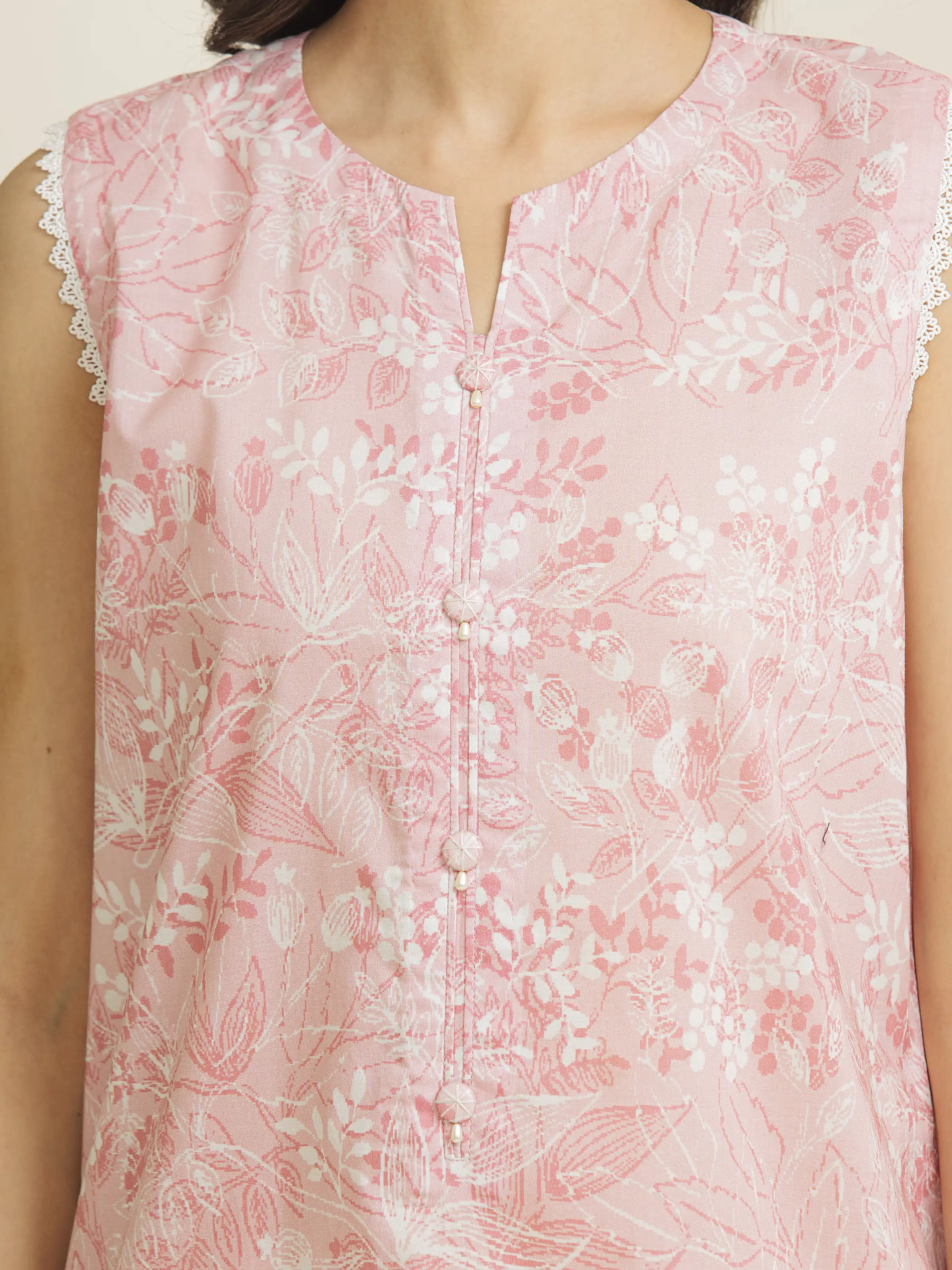 Printed Lawn Suit - EWU5A1-35099-3P - Image 5