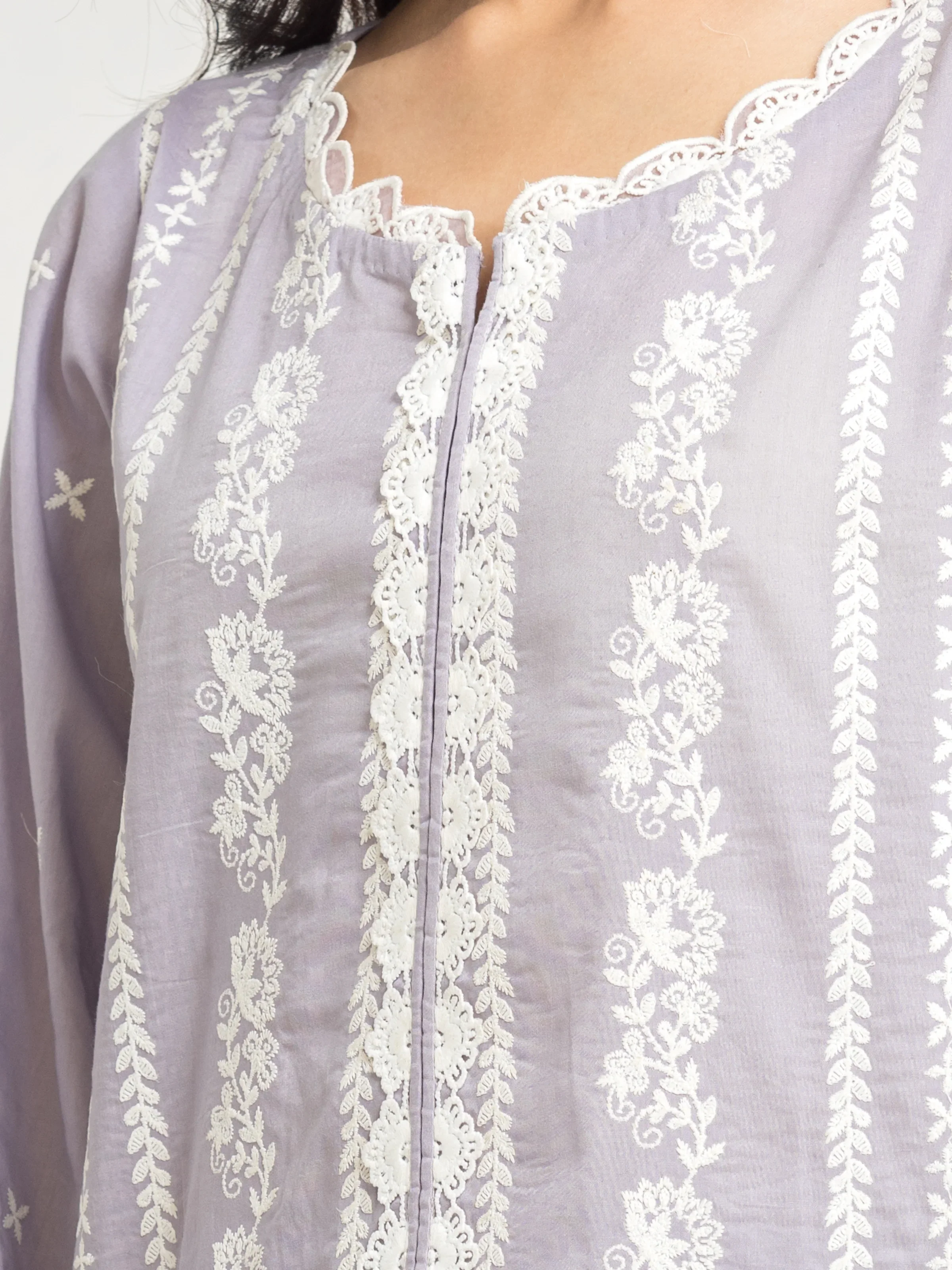 Embroidered Cambric Suit - EWU24V2-30150-3P - Image 2