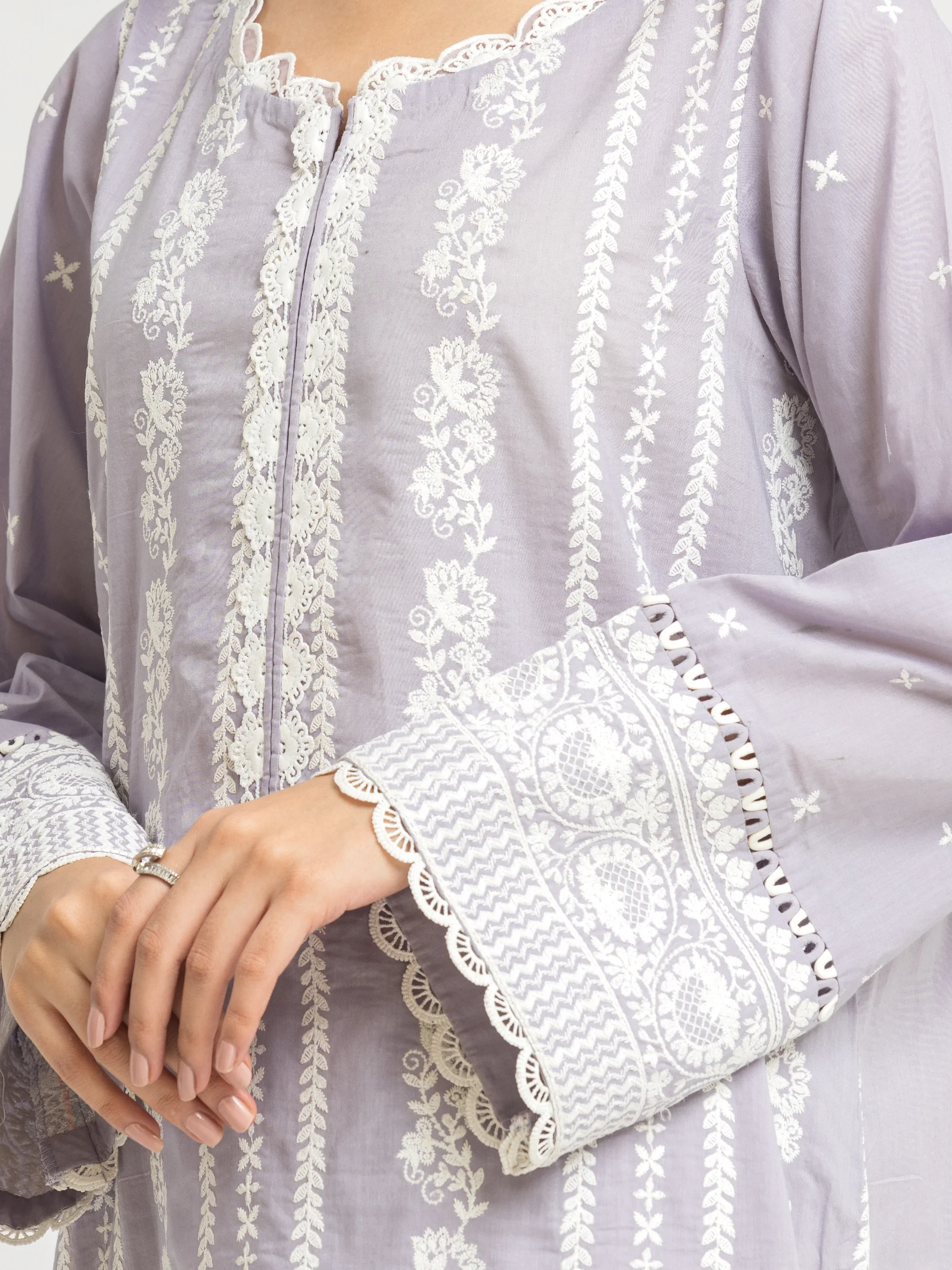 Embroidered Cambric Suit - EWU24V2-30150-3P - Image 3