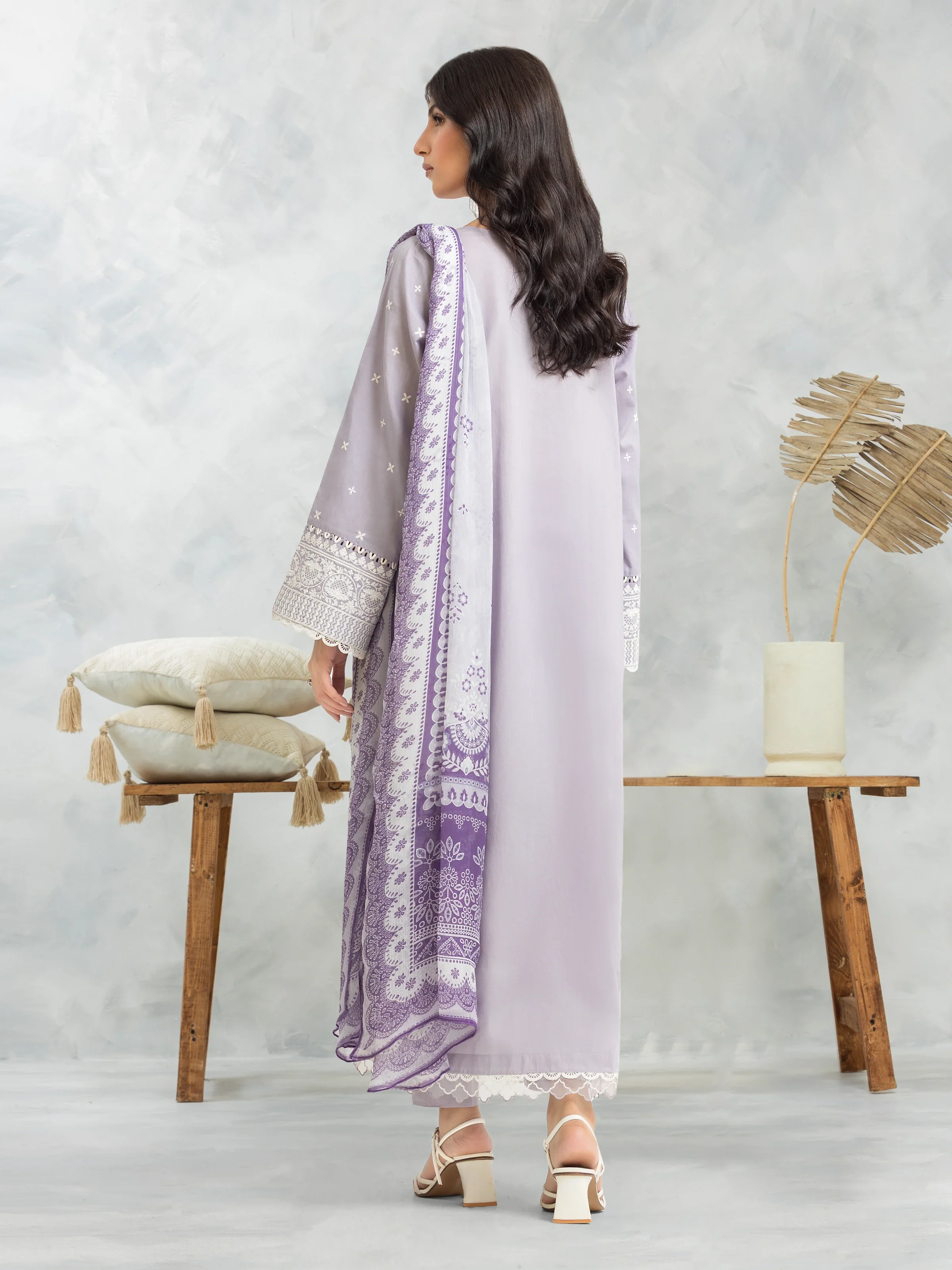 Embroidered Cambric Suit - EWU24V2-30150-3P - Image 4