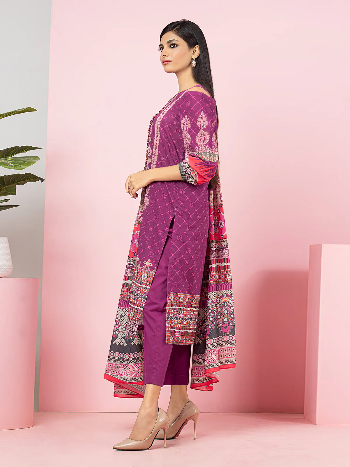 Printed Viscose Shirt Trouser - EWU22A4-24012ST - Image 3
