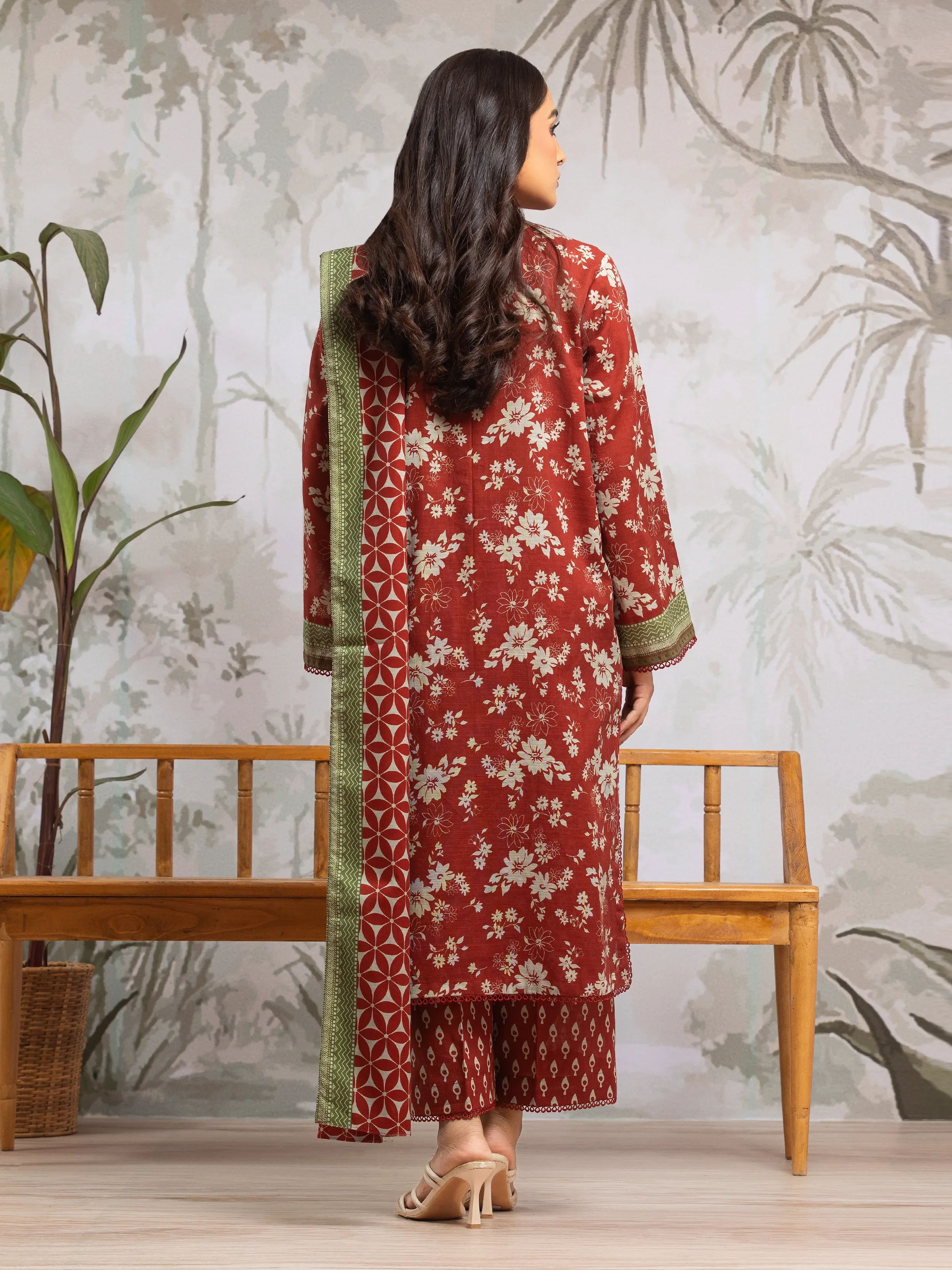 Printed Khaddar Suit - EWU24A3-29815-3P - Image 2