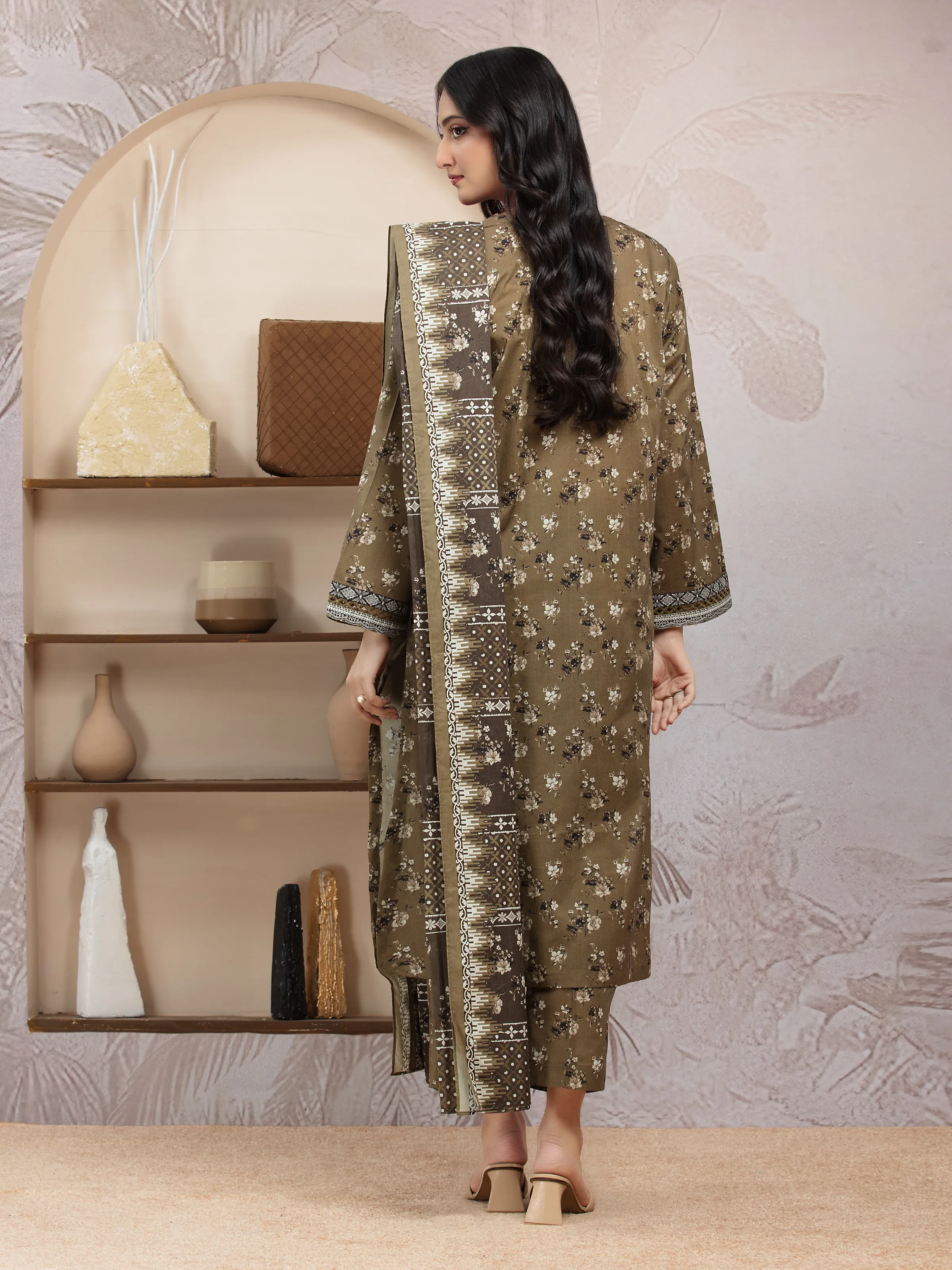 Printed Khaddar Suit - EWU24A3-29832-3P - Image 2