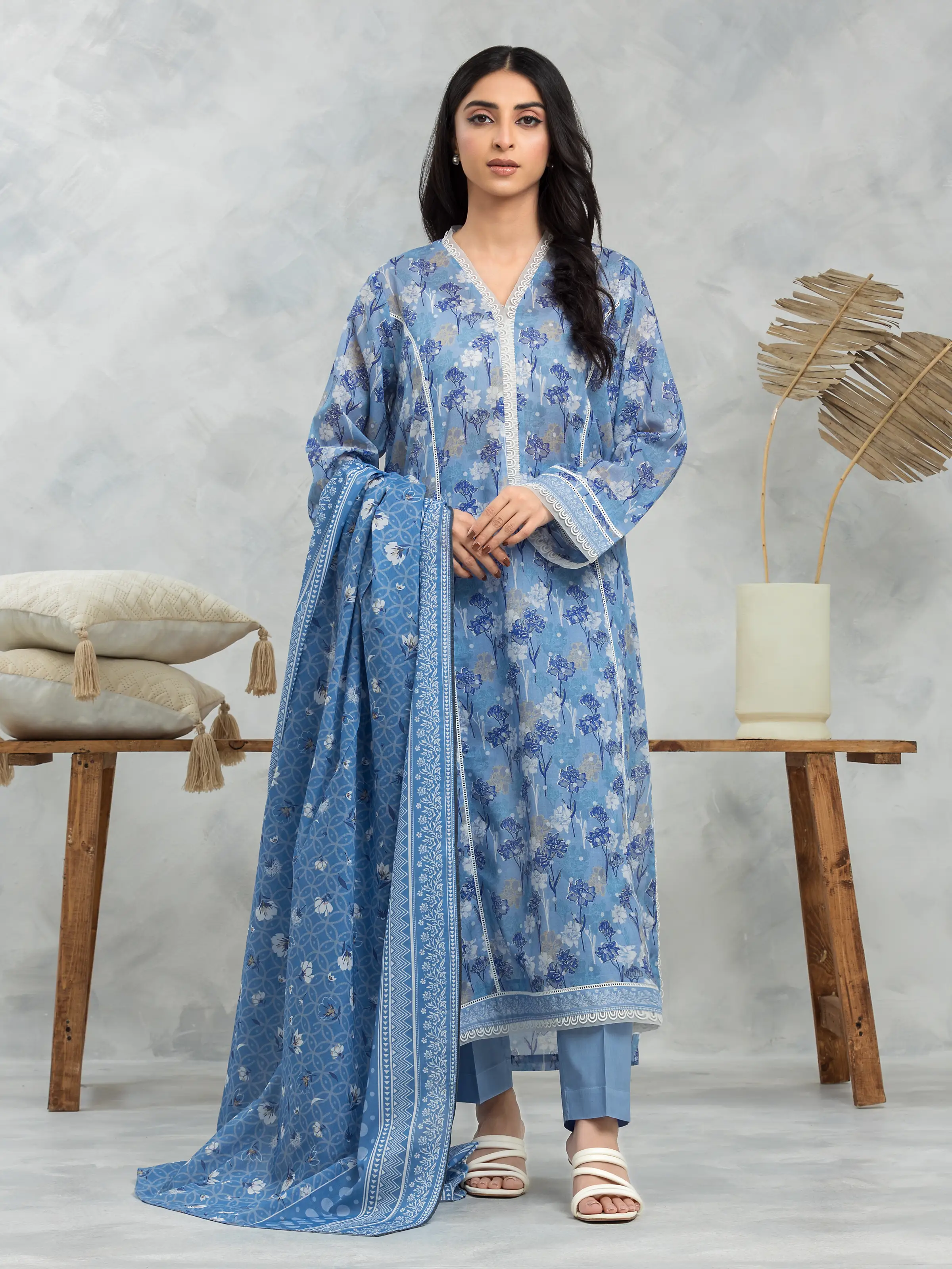 Printed Cambric Suit - EWU24A2-29268-3P