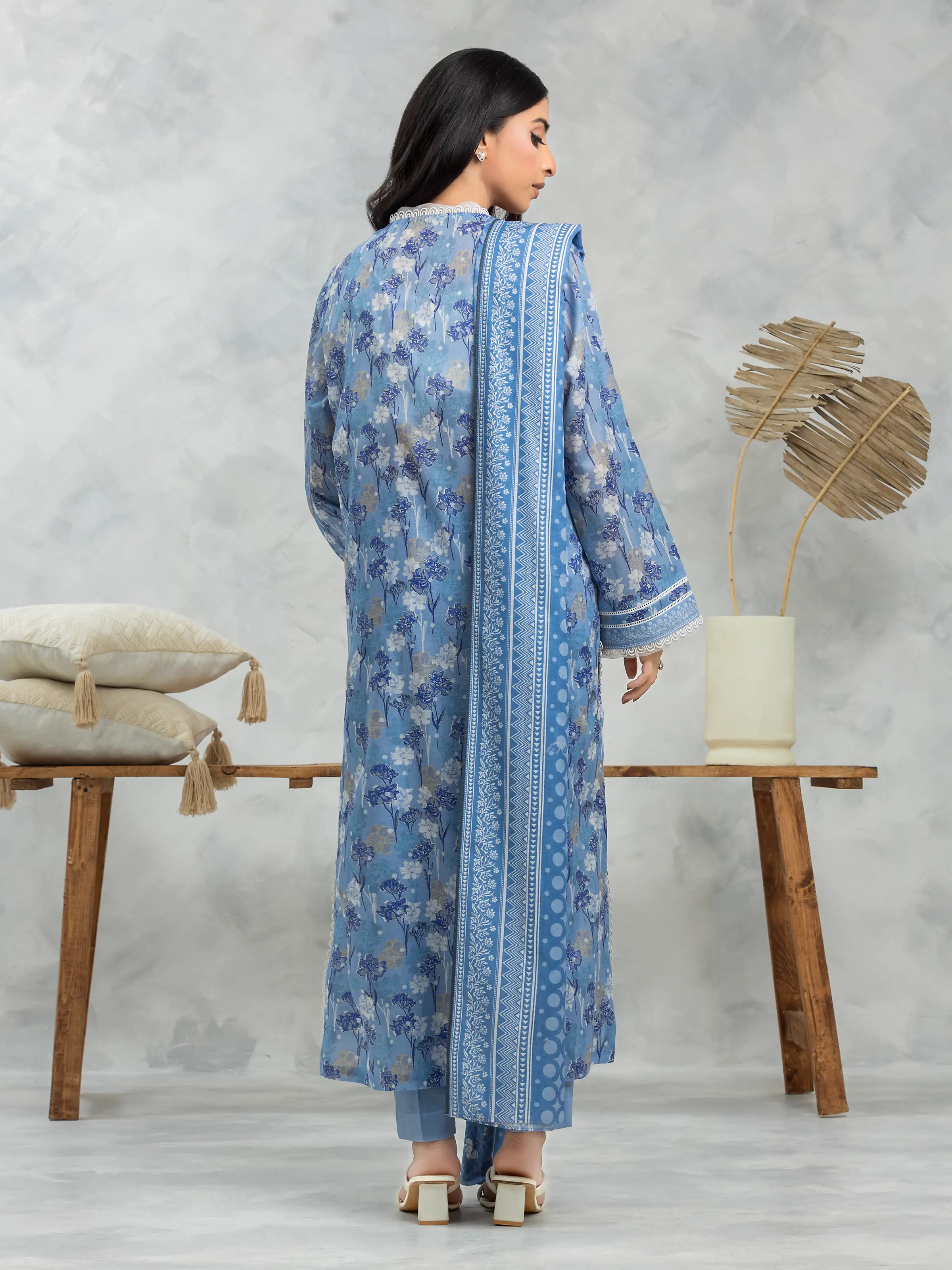 Printed Cambric Suit - EWU24A2-29268-3P - Image 2
