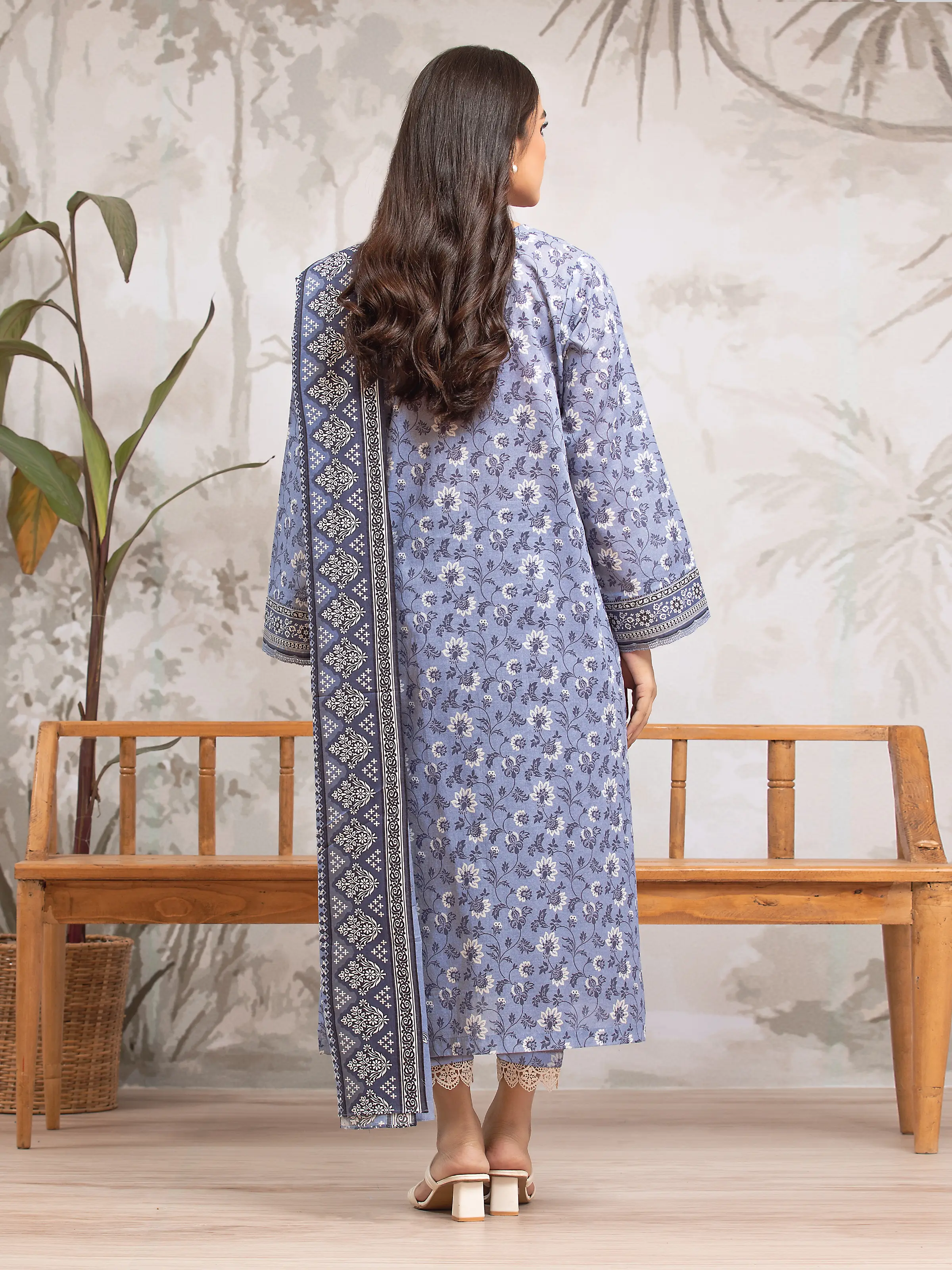 Printed Khaddar Suit - EWU24A3-29326-3P - Image 2