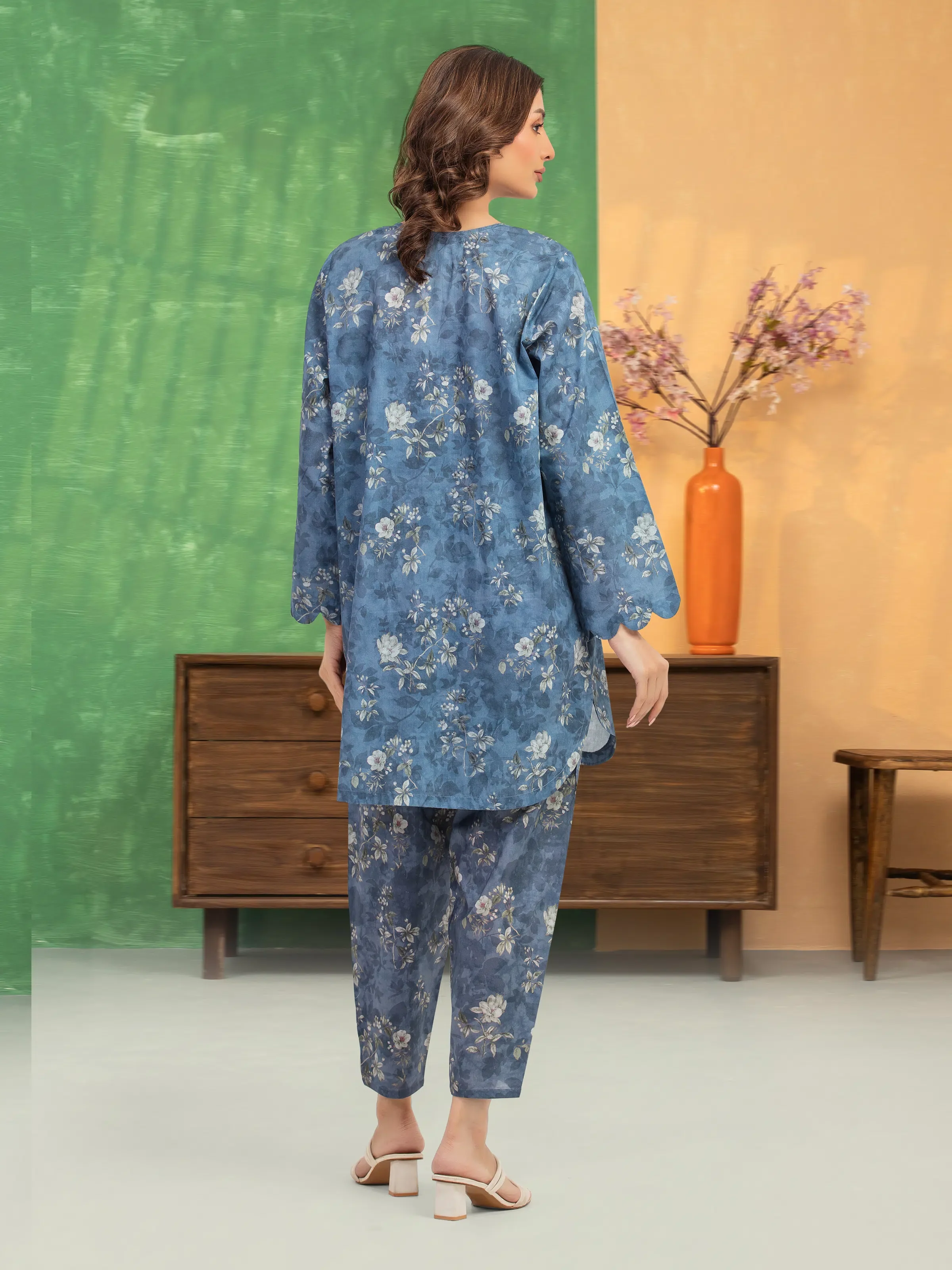 Printed Lawn Shirt Trouser - EWU5A1-35694ST - Image 5