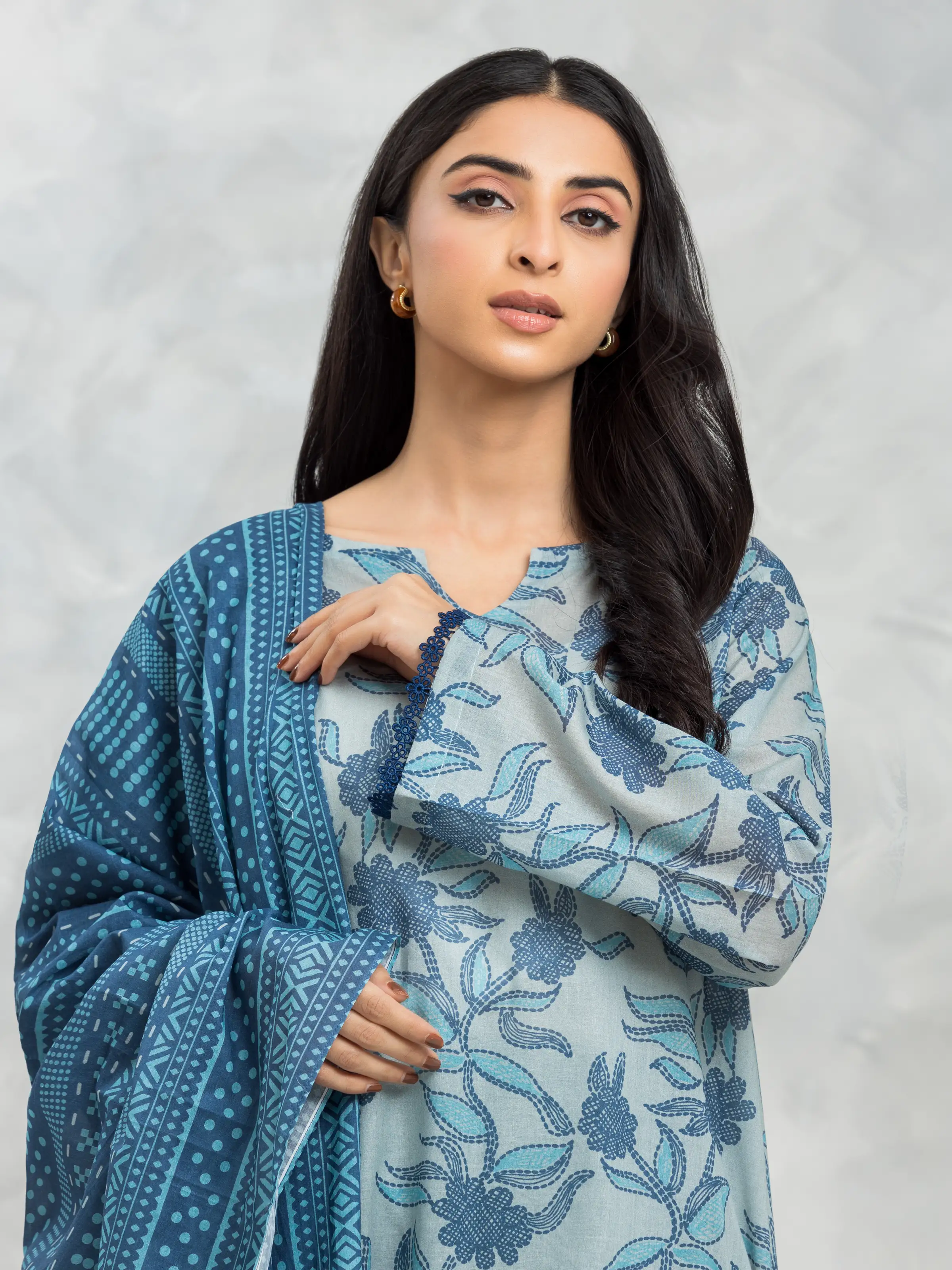 Printed Cambric Suit - EWU24A2-29262-3P - Image 4